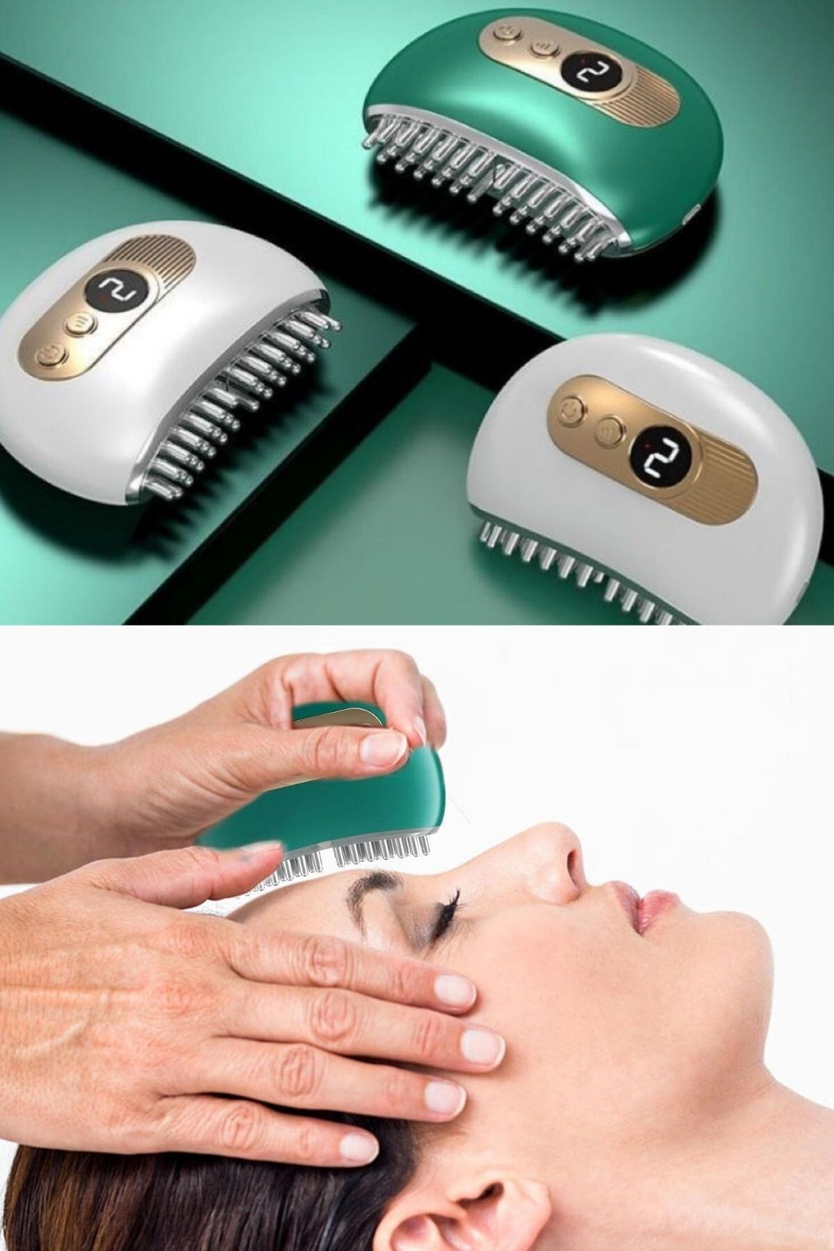 شانه ماساژور صورت EMS لرزشی چندمرحله‌ای M YerliÇöpPoşeti 1 Adet