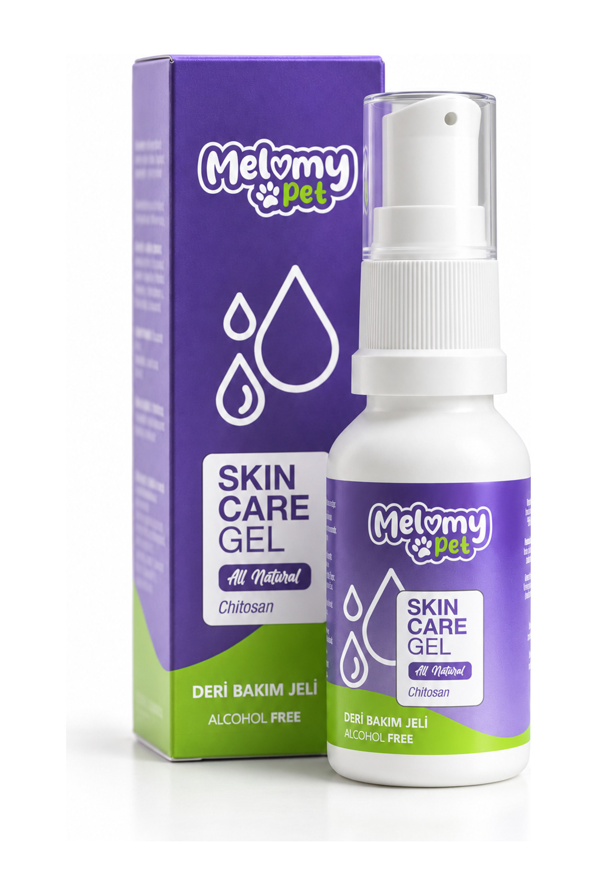 ژل مراقبت از پوست گربه و سگ ملومی Melomy مدل MLY02، ۲۵ میلی‌لیتر