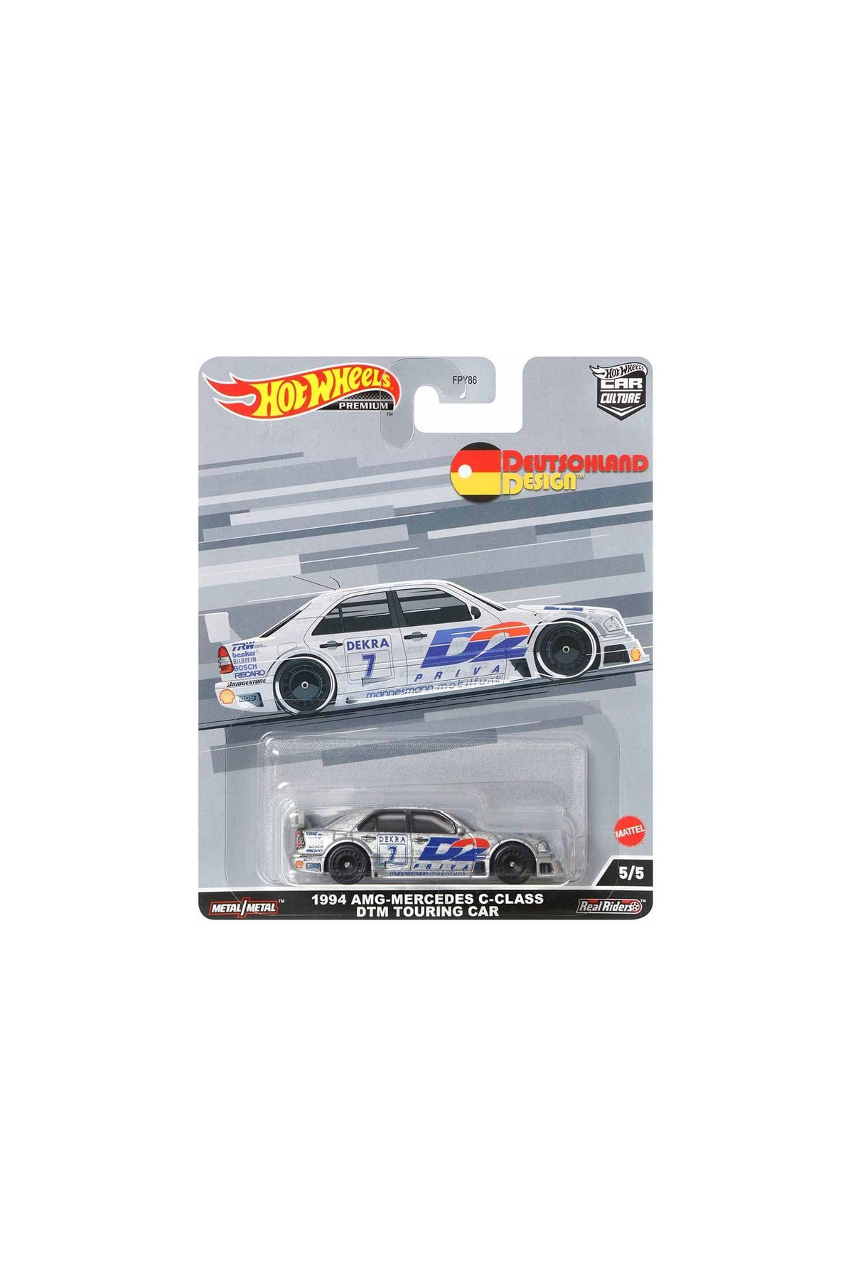 ماشین اسباب بازی CAR CHORTUM PREMIUM CARS 1994 AMG MERCEDES C CLASS FPY86 HCJ80 هات ویلز اورجینال HOT WHEELS