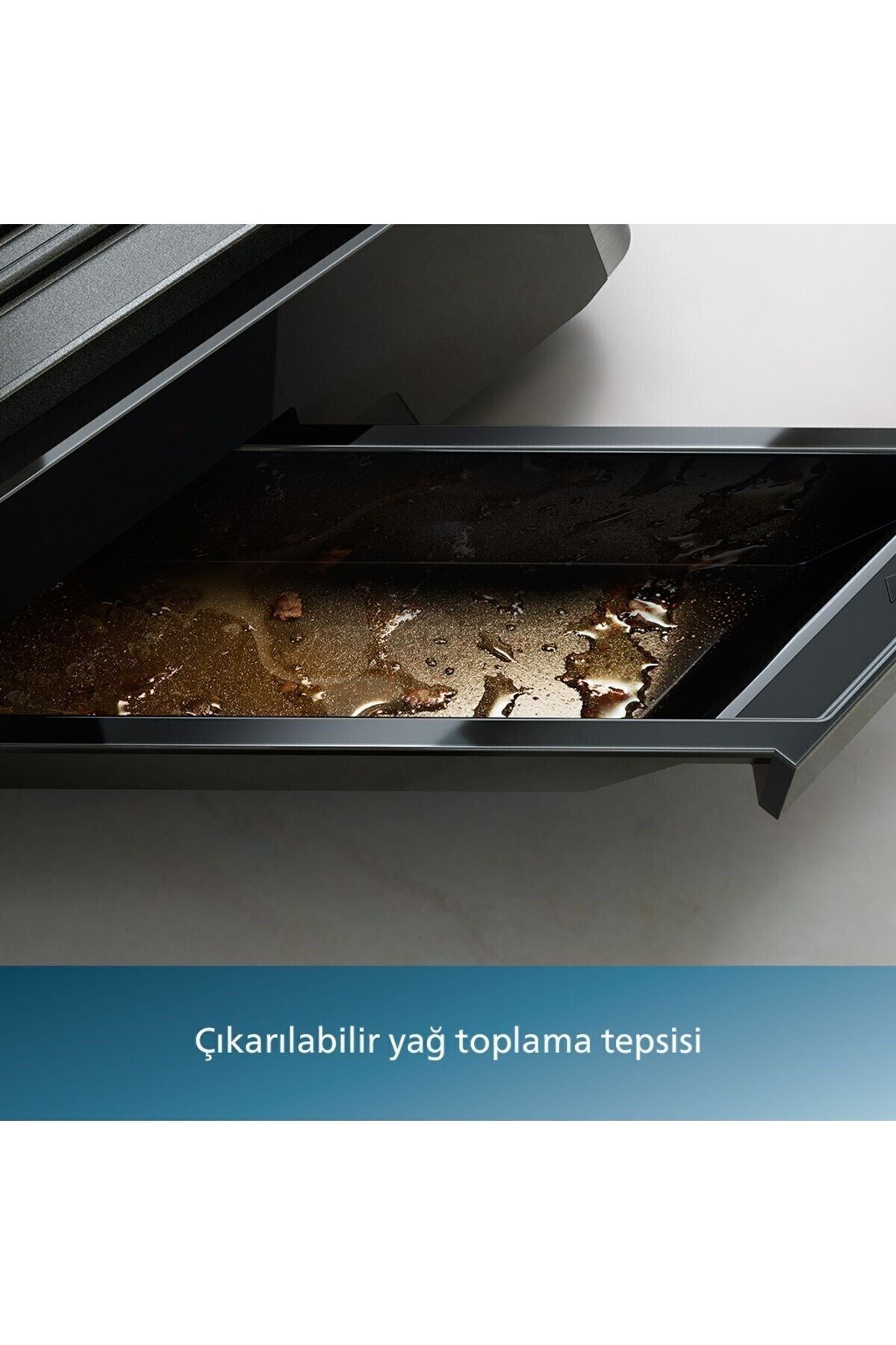 دستگاه ساندویچ و تست گریل توستر سری 5000 درجه حرارت قابل تنظیم سطح بزرگ اورجینال Philips