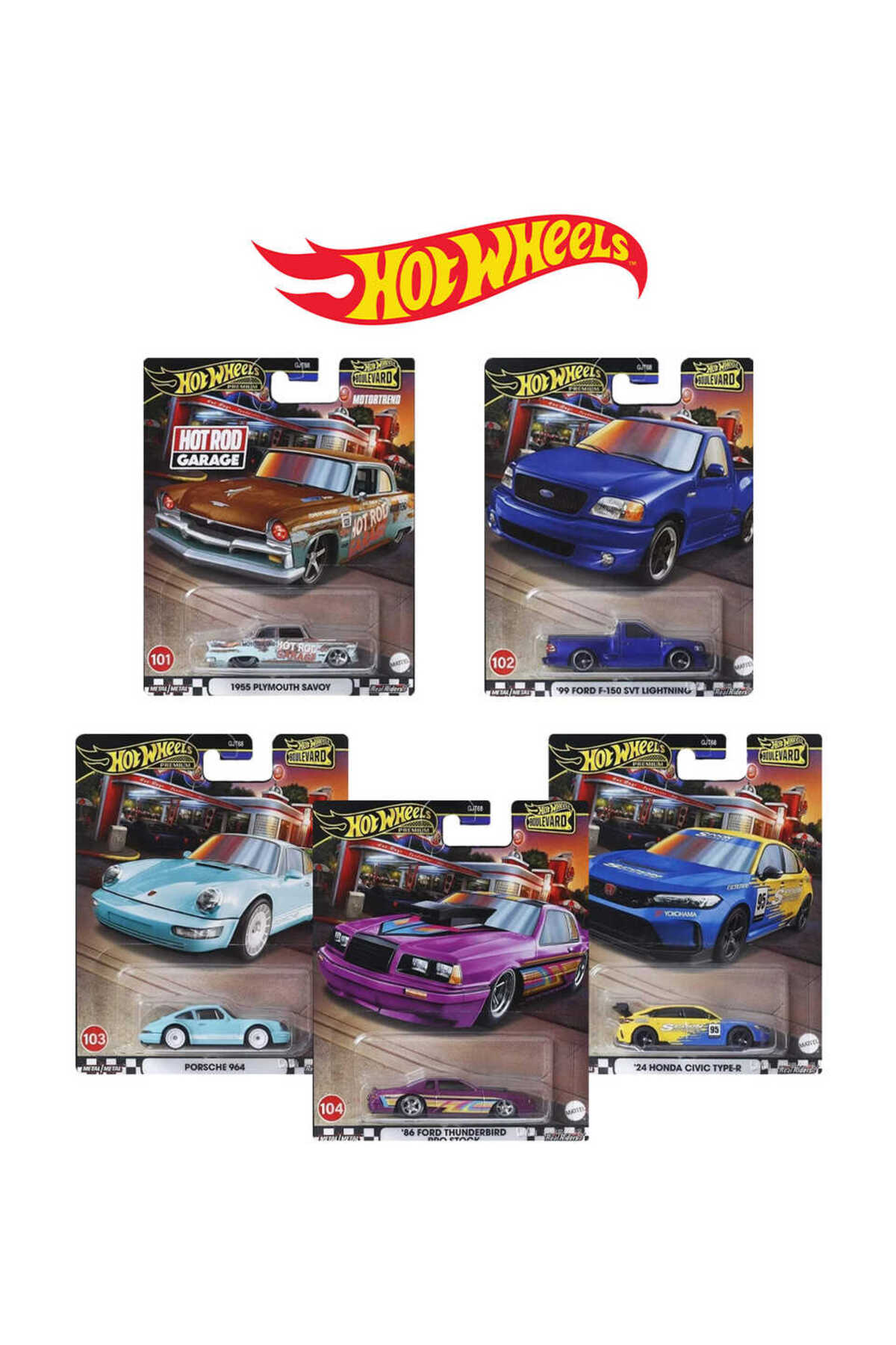 ماشین اسباب بازی BOULEVARD 2024 VEHICLES MIX 3 از ترکیه HOT WHEELS