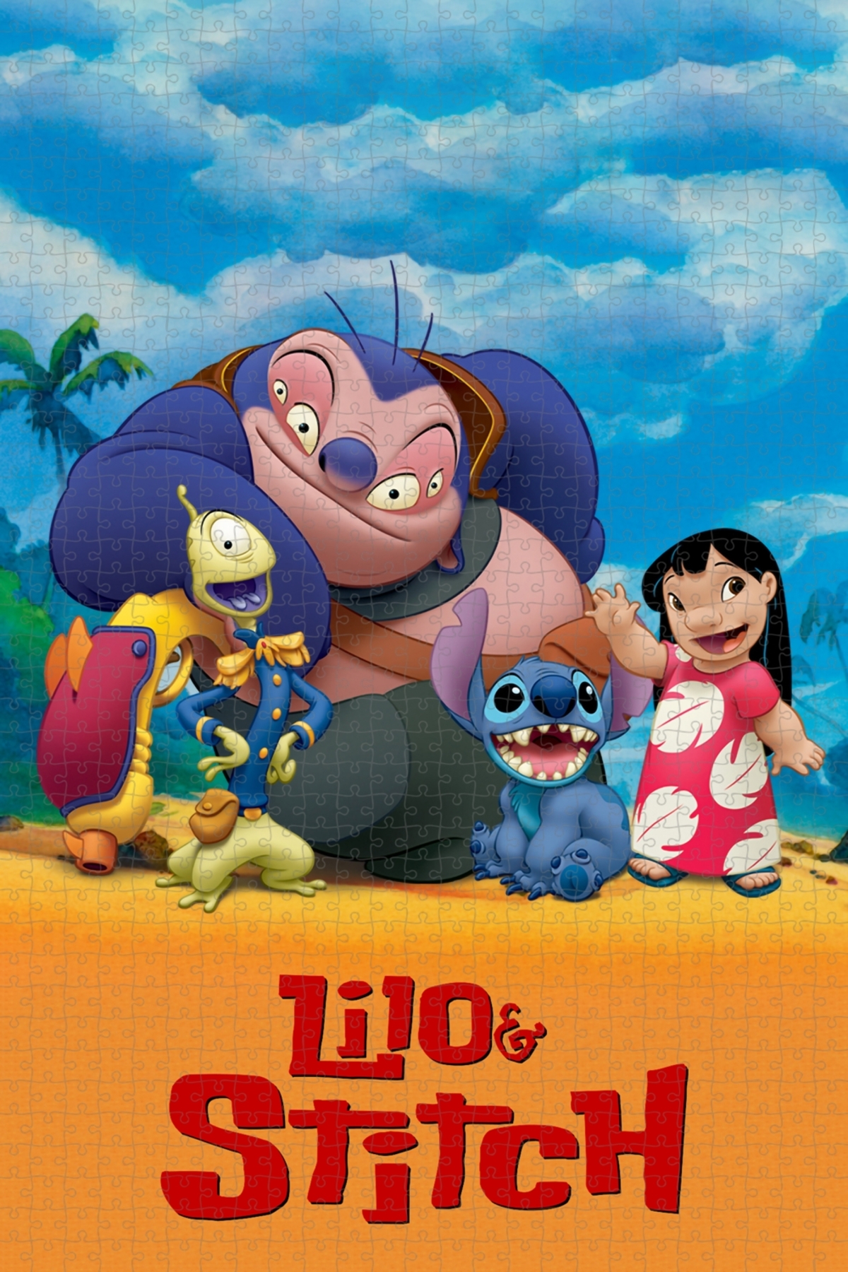 پازل پوستر فیلم 1000 PIECE JIGSAW PUZZLE OF LILO & STITCH: THE SERIES ANIMATION 2003 از ترکیه Jeronkarji