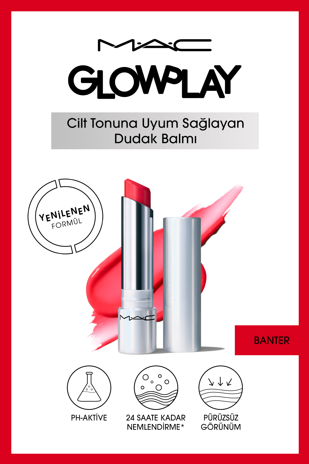 براق کننده لب GLOW PLAY LIP WALTING BANTER 3 G Mac