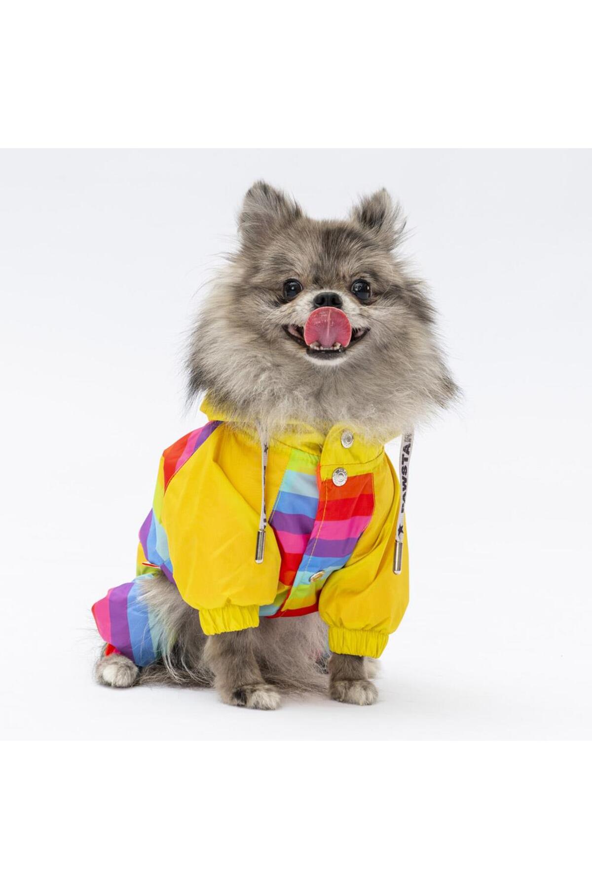 بارانی سرهمی سگ پاوستار Pawstar مدل PS24-1036 زرد