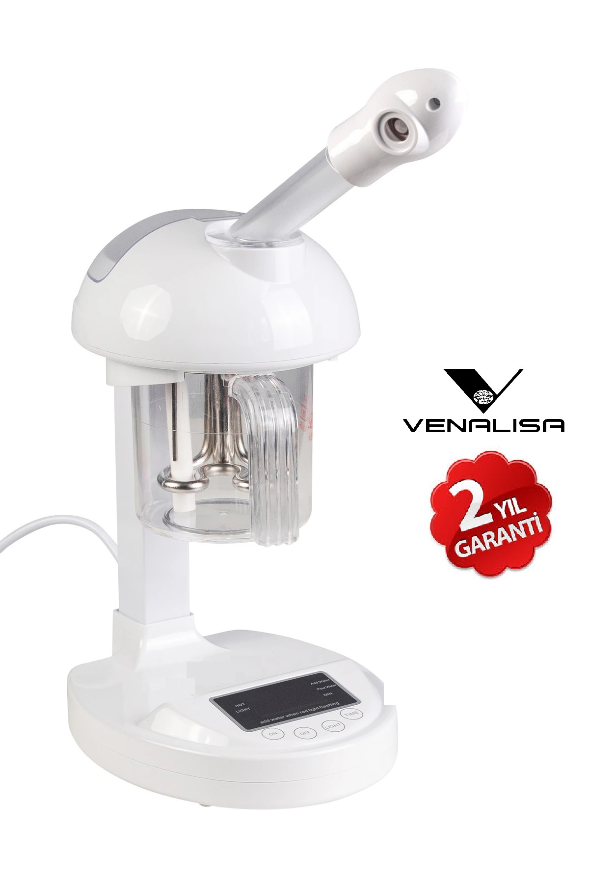 دستگاه شستشوی صورت بخار رومیزی نمایشگر دیجیتال VAPOZON OZONE DT A03 Venalisa