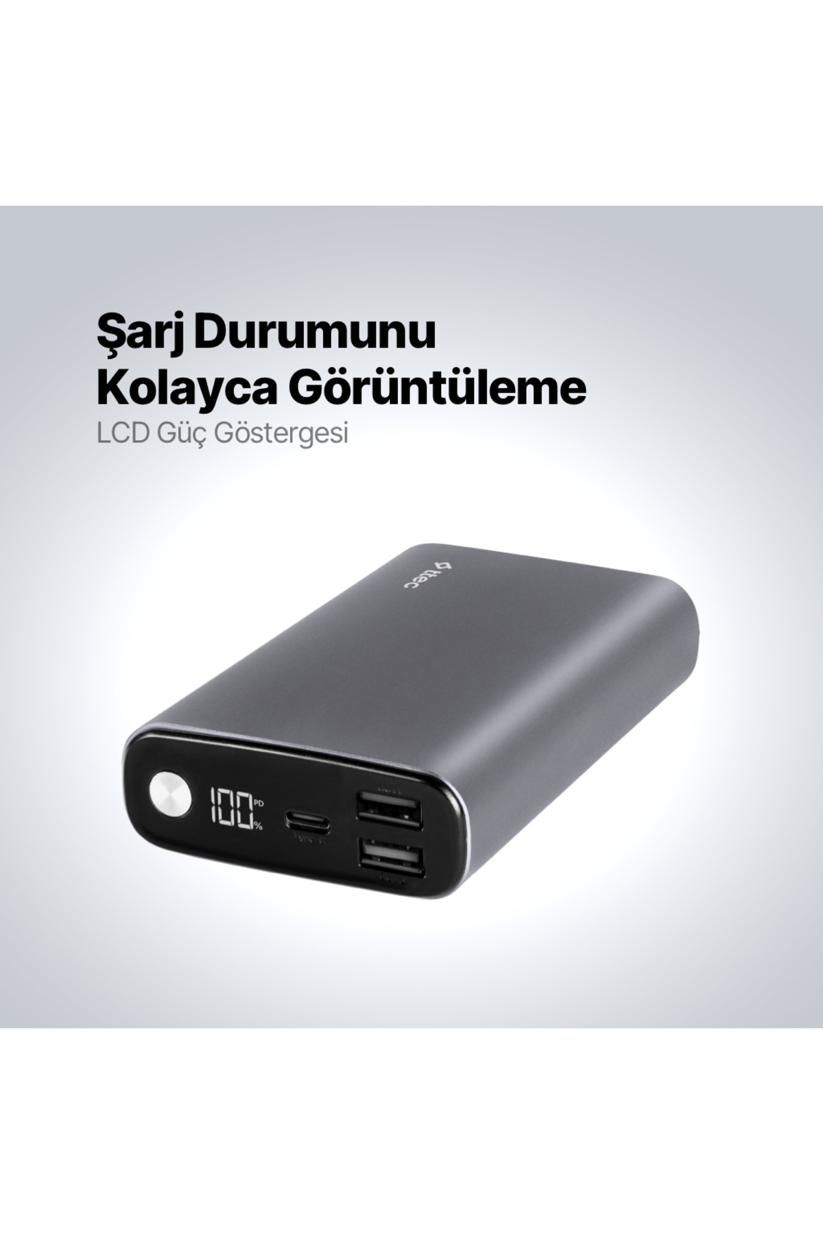 پاوربانک RECHARGER PRO LCD 15000MAH PD 65W شارژر سریع قابل حمل 2BB216 اورجینال Ttec