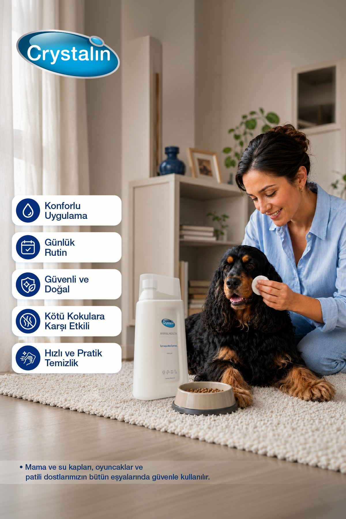 محصول سلامت سگ کریستالین Crystalin Animal Health، ۱ لیتر