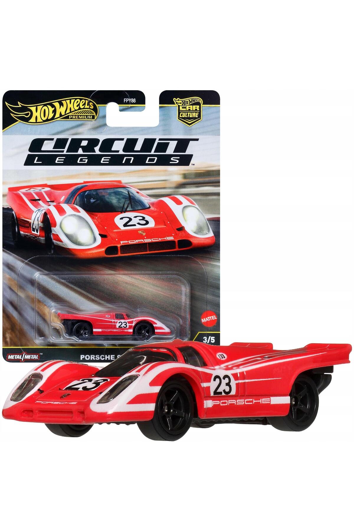 مدل خودرو PREMIUM CIRCUIT LEGENDS PORSCHE 917KH FPY86 JBK63 اورجینال HOT WHEELS