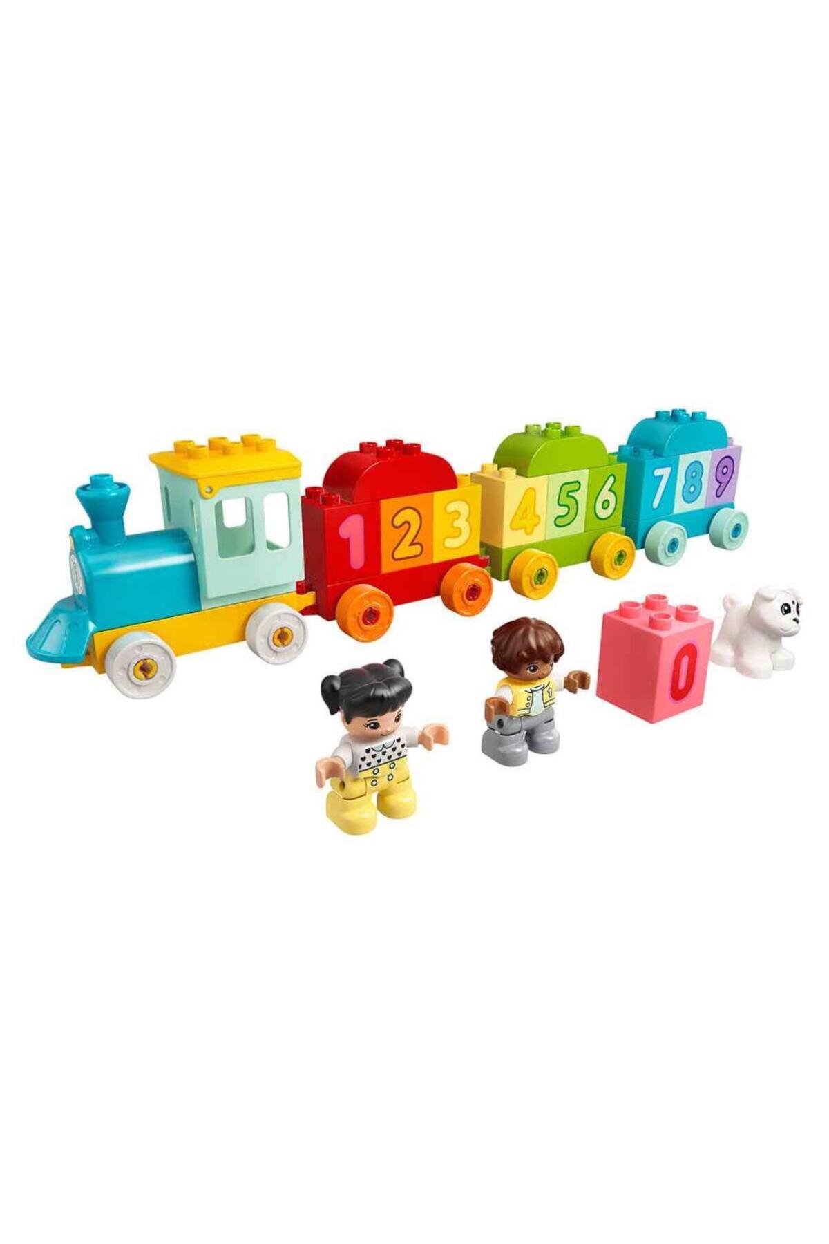 لگو و اسباب بازی های ساخت محور DUPLO FIRST NUMBER TRAIN یاد بگیرید که 10954 بشمارید از ترکیه LEGO