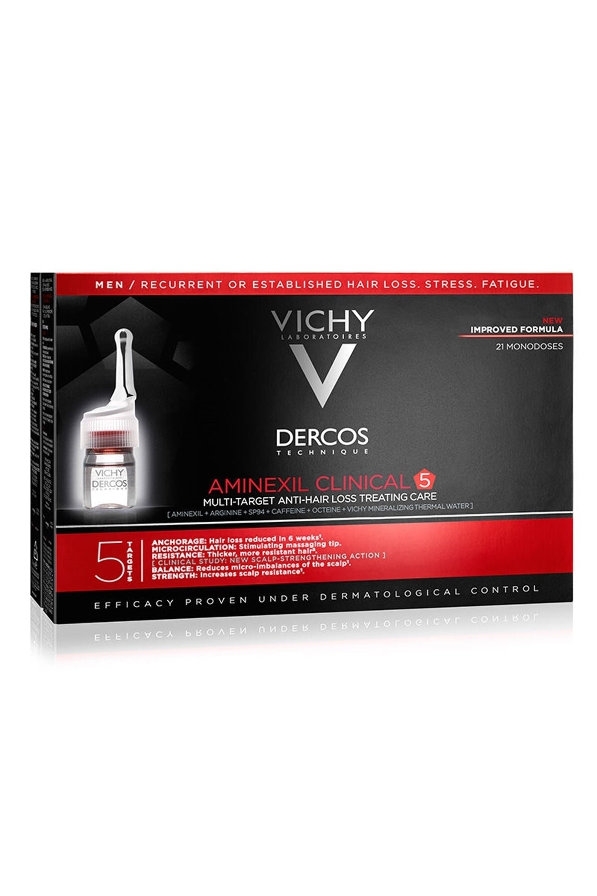 Vichy سرم تقویت‌کننده موی مردانه دارکوس آمینکسیل کلینیکال ۵