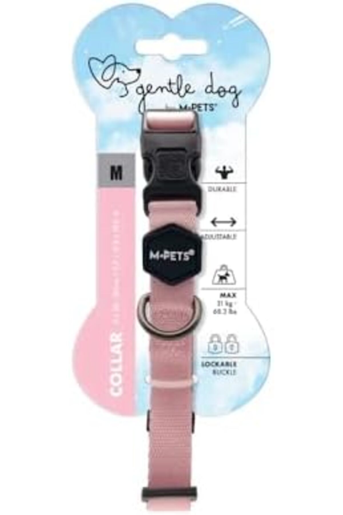 قلاده نرم سگ M-Pets Gentle سایز M، صورتی از ییلدیزان Yıldızan