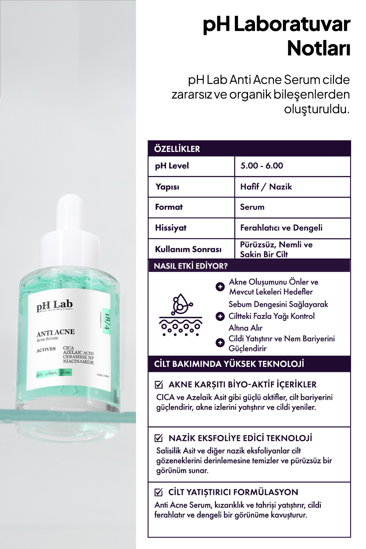 سرم پوست ضد آکنه PHLAB آکن Ph Lab