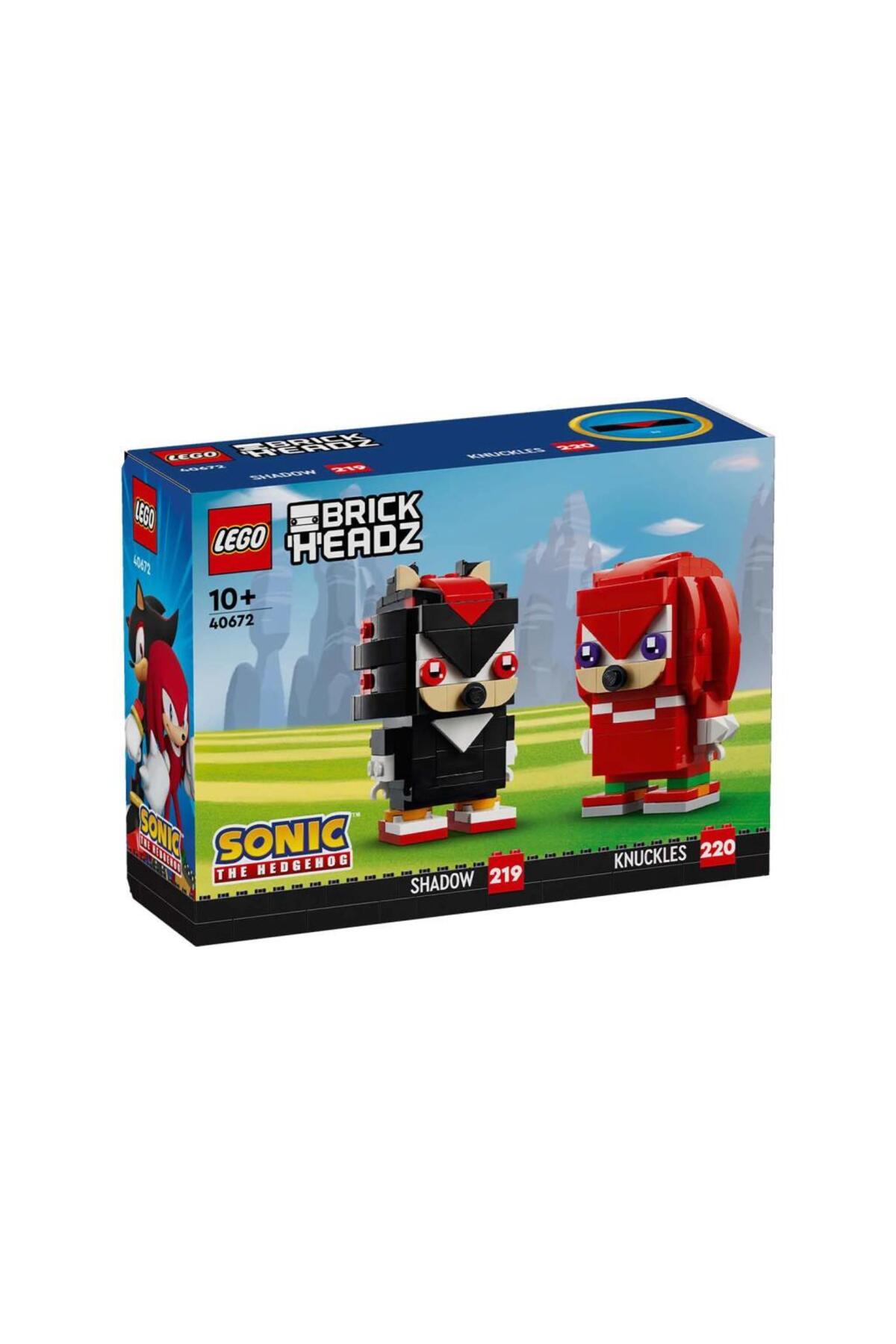 لگو و اسباب بازی های ساخت محور BRICKHEADZ 40672 SONIC THE HEDGEHOG™: KNUCKLES AND SHADOW اورجینال LEGO