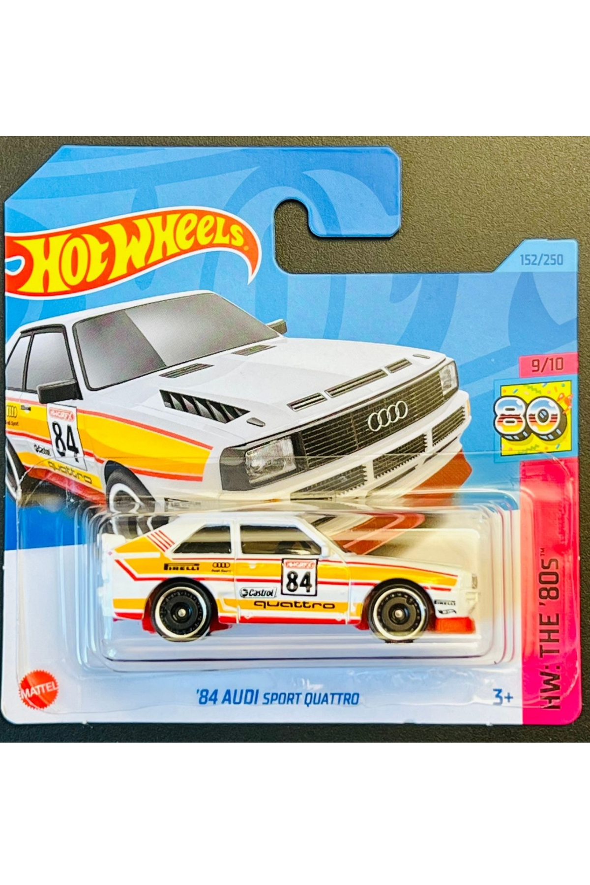 ماشین اسباب بازی 84 AUDI SPORT QUATTRO HKJ66 هات ویلز اورجینال HOT WHEELS