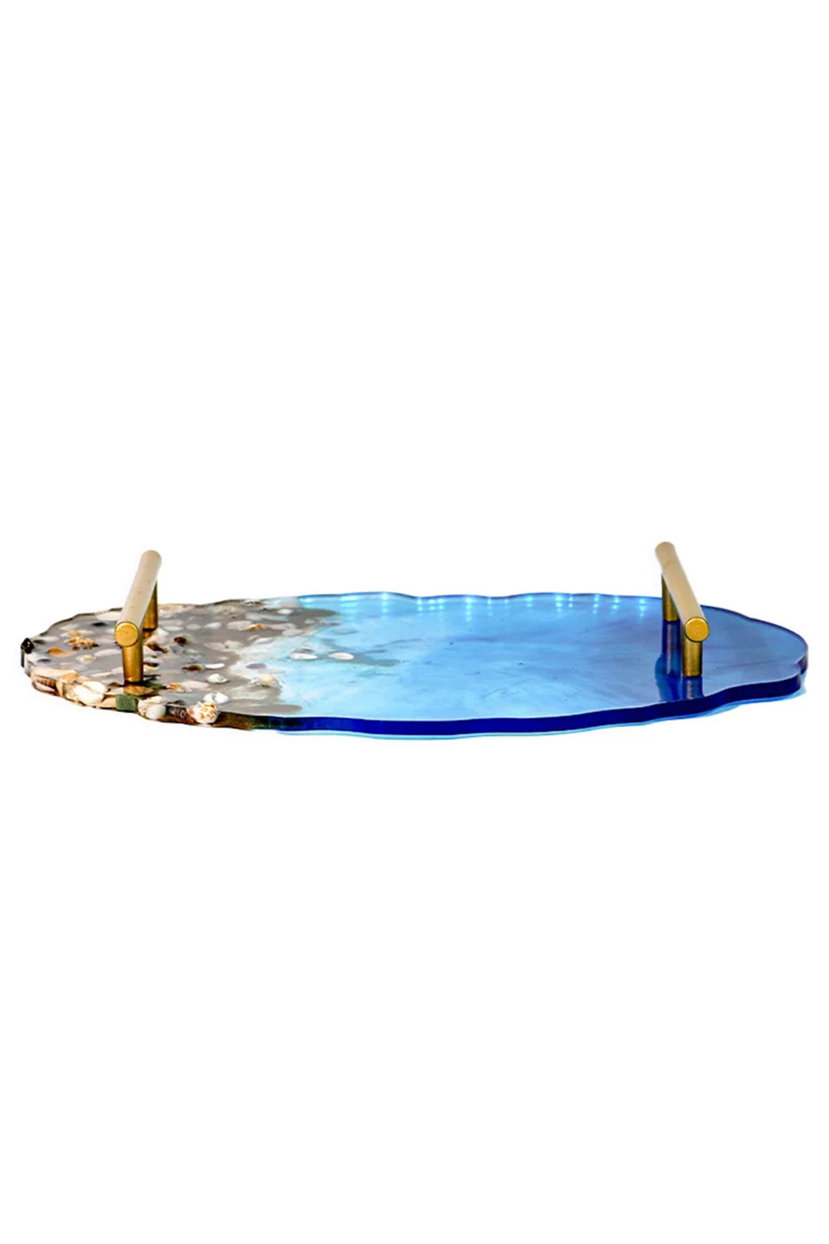 مدل خودرو قالب سیلیکونی سینی مواج بیضی شکل اپوکسی 34X24CM اورجینال Getshopmini