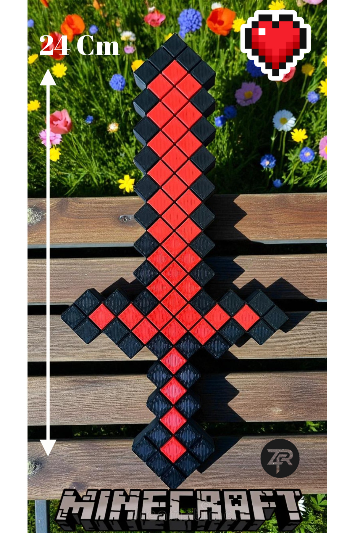 فیگور شکل شمشیر قرمز مشکی MINECRAFT ZFRGROUP