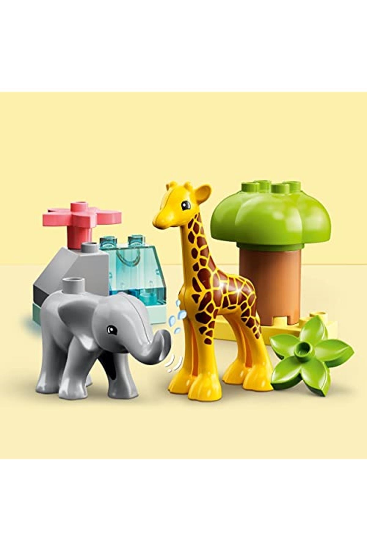 اسباب بازی های فیگور حیوانی DUPLO حیوانات آفریقایی وحشی 10971 سافاری برای کودکان 2 سال و بیشتر به Y لگو اورجینال LEGO