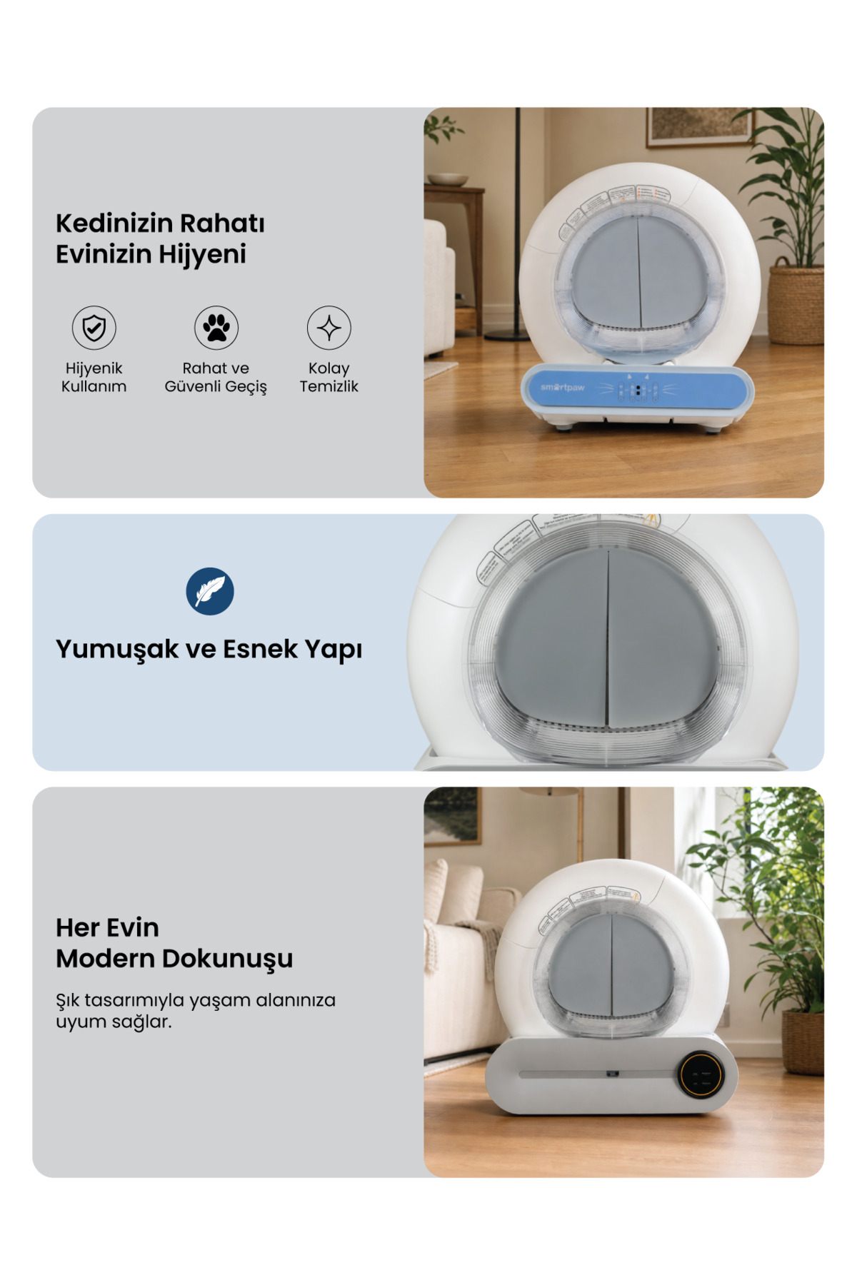 پرده توالت گربه اتوماتیک اسمارت‌پا SMARTPAW، سازگار با Nova Cat و Nova Cat Pro