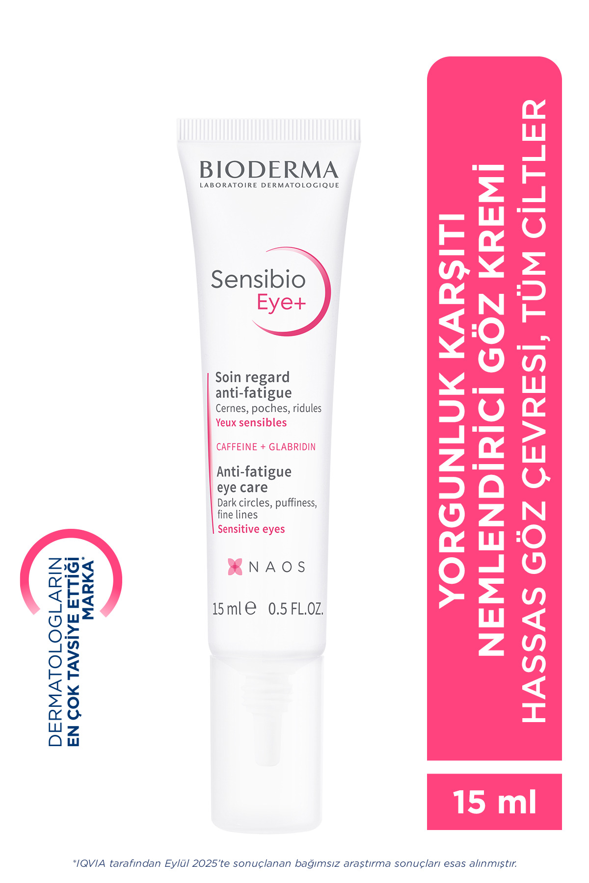 ژل دور چشم مدل Sensibio با حجم 15 میل بایودرما Bioderma