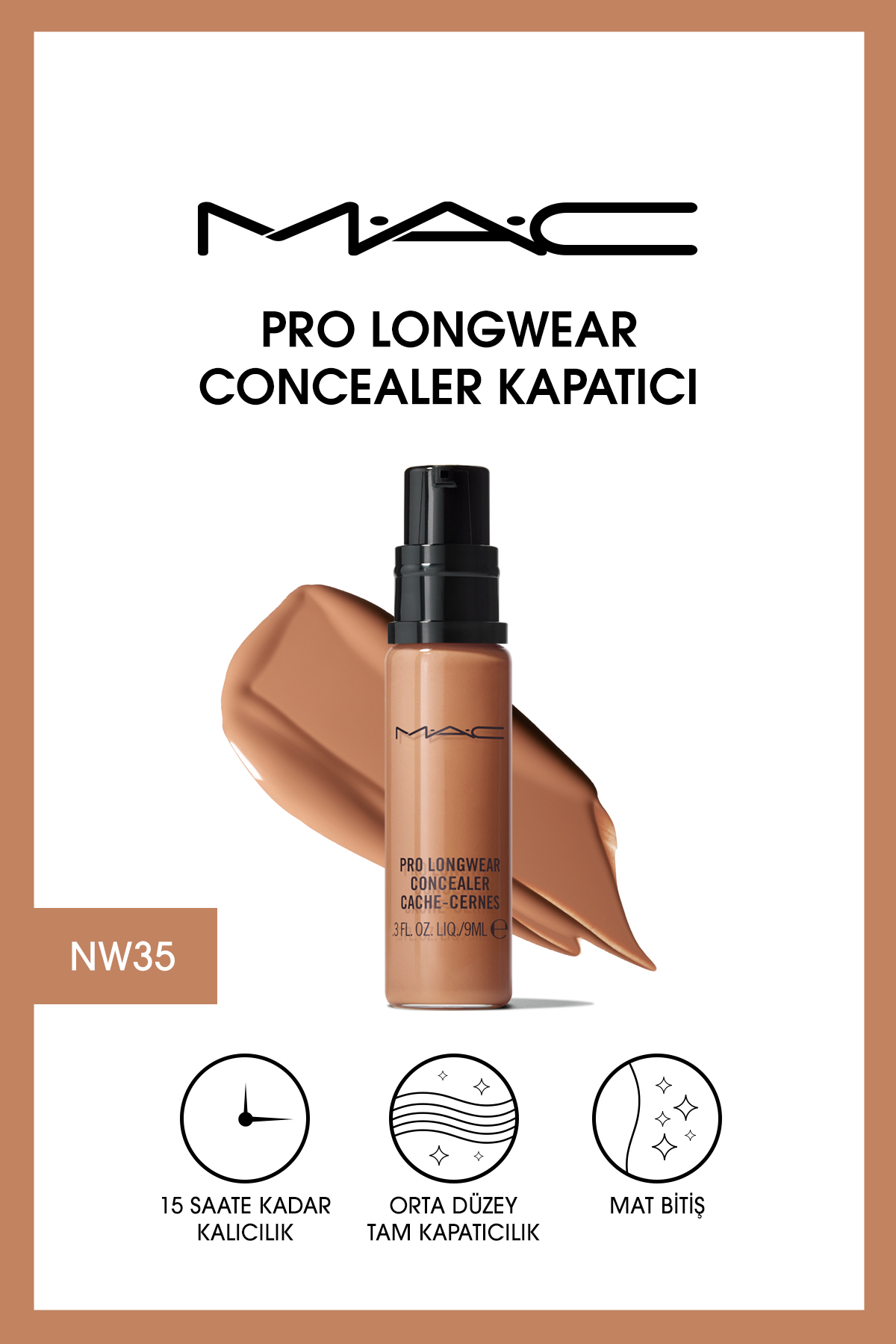 کانسیلر پرو لانگ ور Pro Longwear مدل  حجم 9میل مک MAC