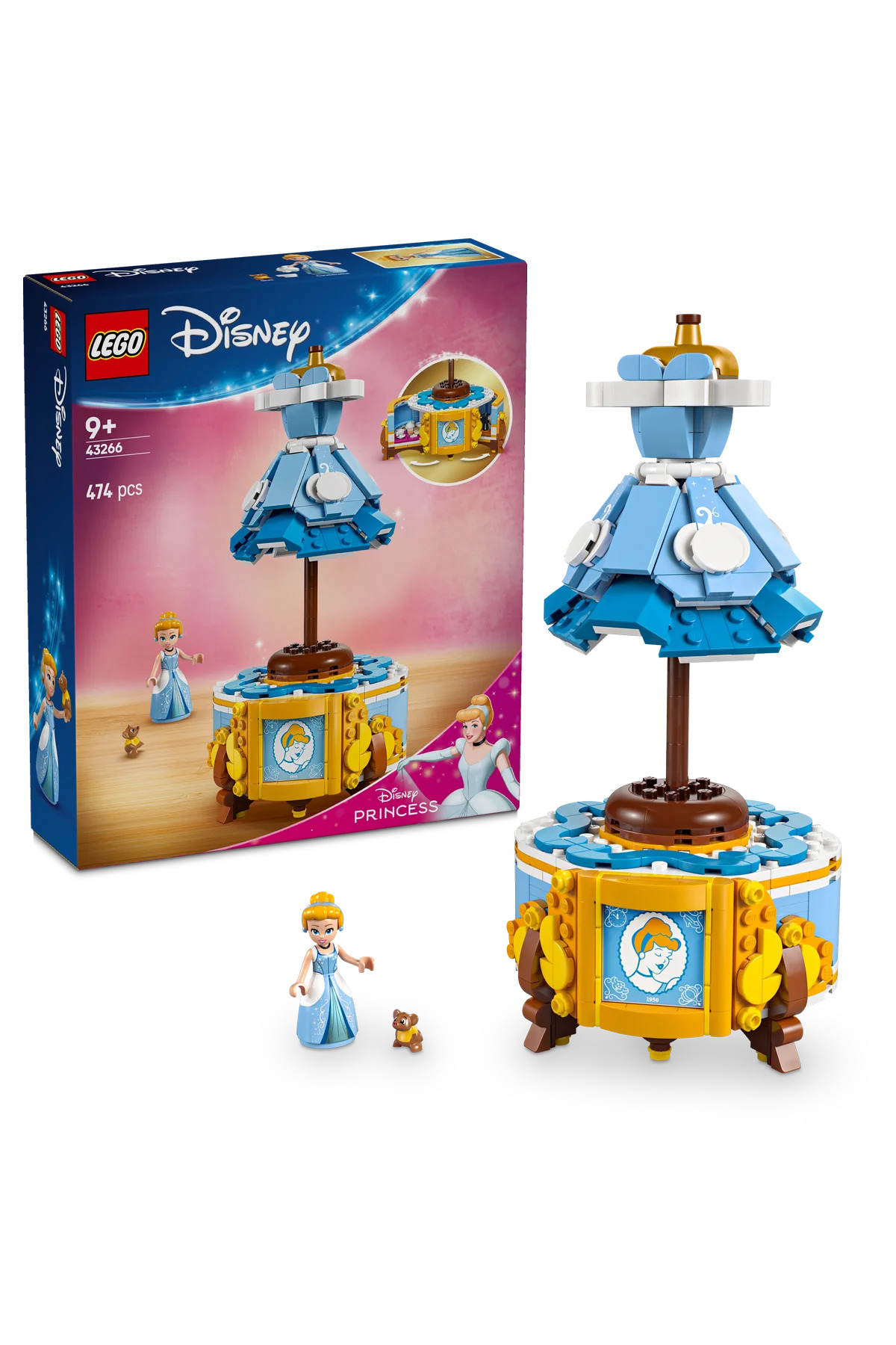 لگو و اسباب بازی های ساخت محور ® ǀ DISNEY PRINCESS CINDERELLA'S DRESS 43266 9+ ست ساختمان خلاقانه 474 ​​قطعه اورجینال LEGO