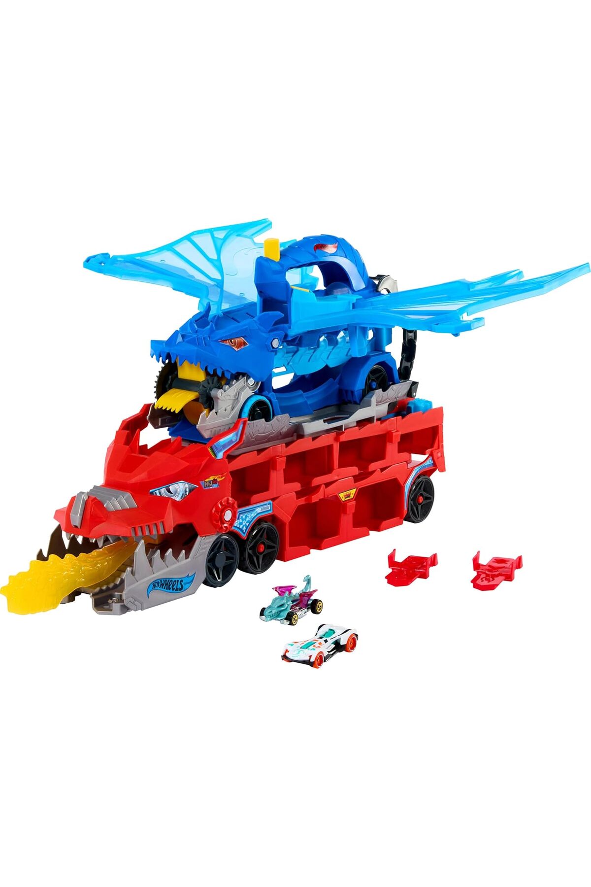 ماشین اسباب بازی ULTIMATE DUAL DRAGON TRANSPORTER JBM72 از ترکیه HOT WHEELS