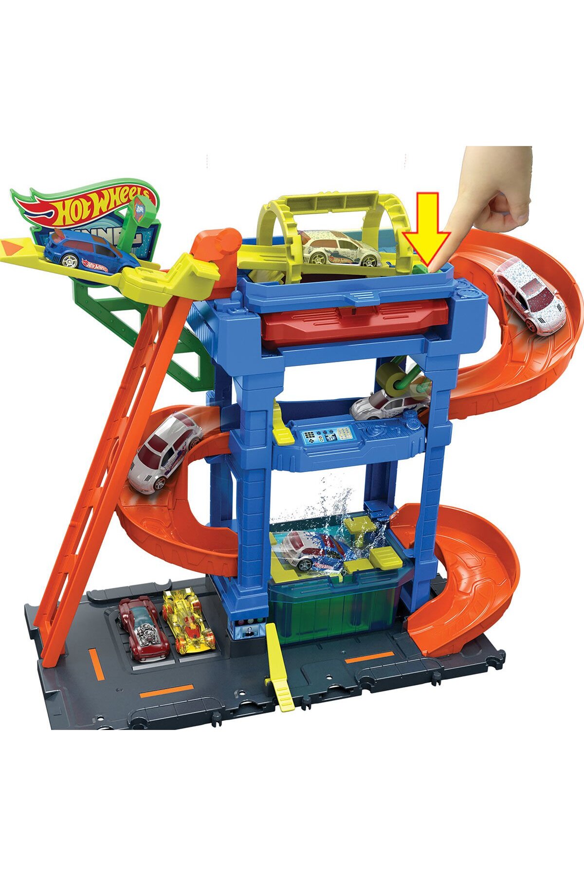 اسباب بازی های فیگور دیگر ست پخش کارواش HTN80 از ترکیه HOT WHEELS