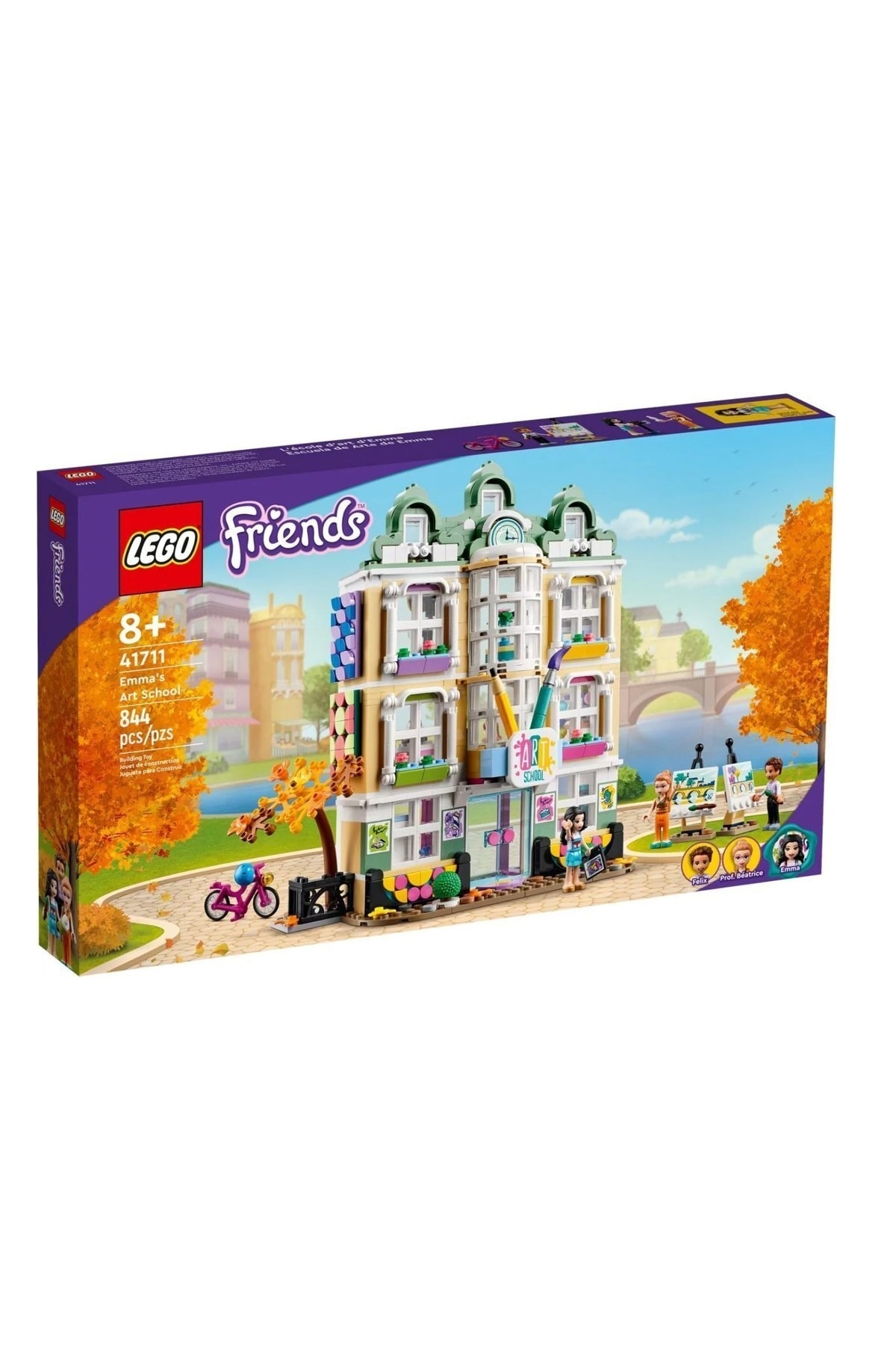 ماکت 41711 دوستان مدرسه هنر EMMAN 84 قطعه +4 سن لگو اورجینال LEGO