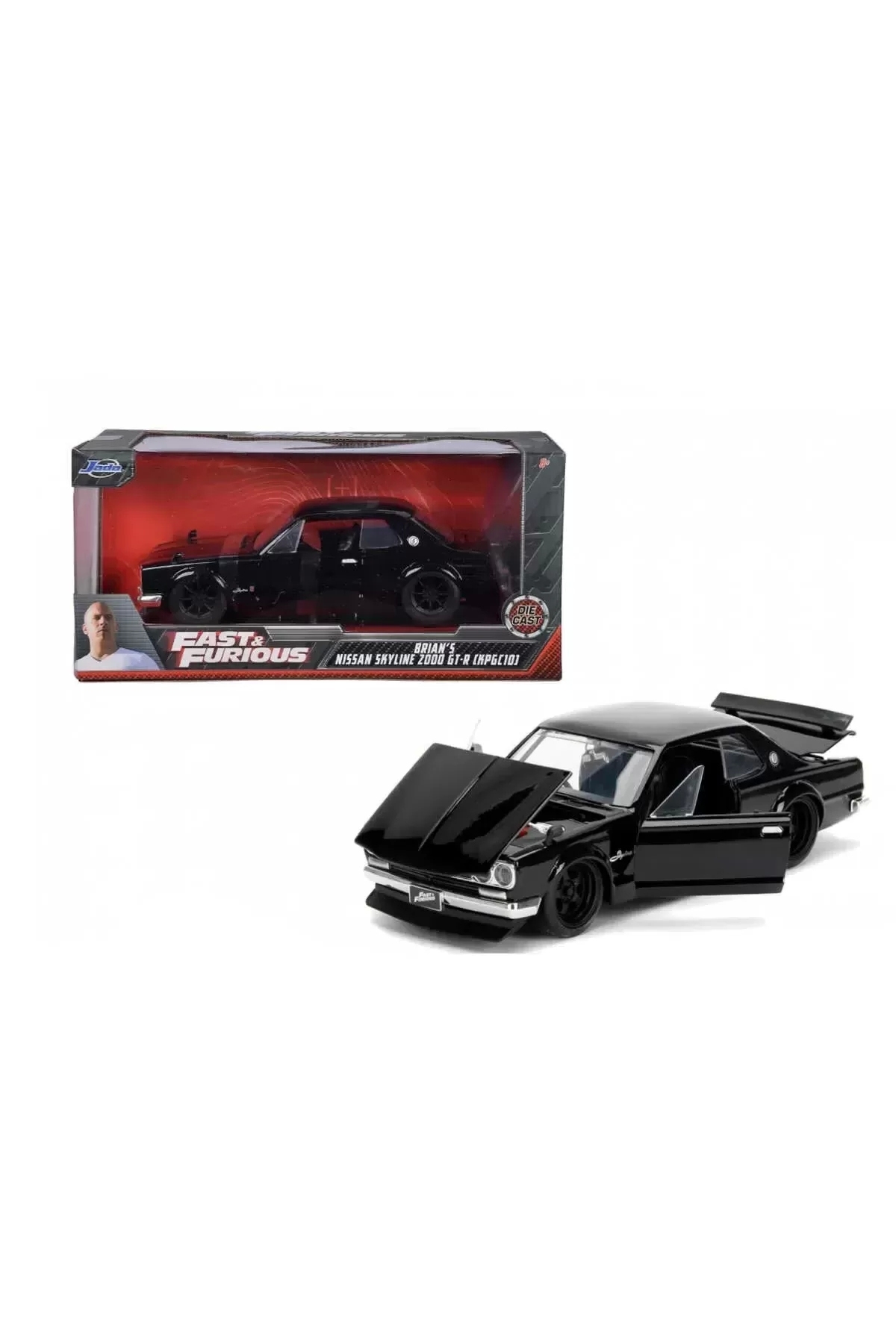 مدل خودرو 1 24 FAST &amp; FURIOUS 1971 NISSAN SKYLINE 2000 GT R اورجینال Jada