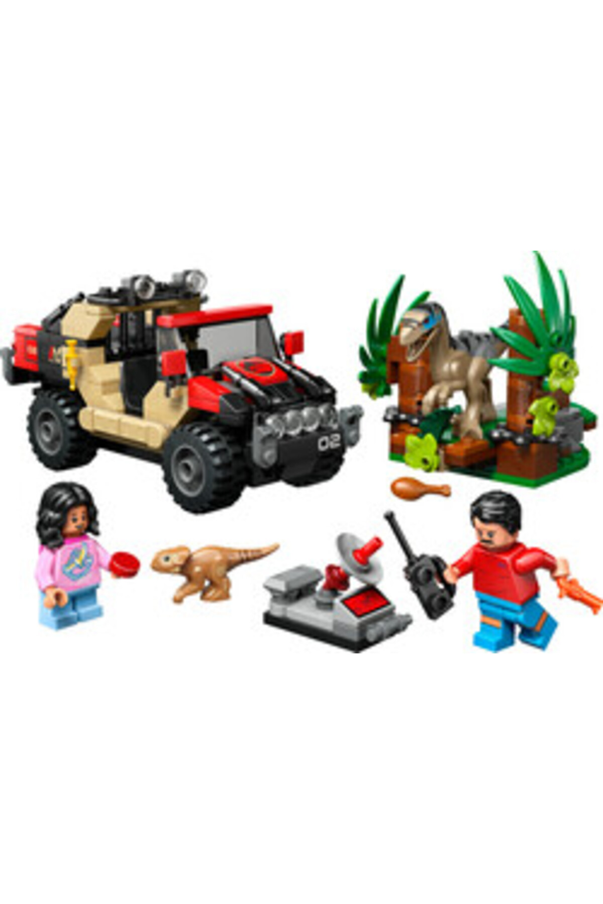 لگو و اسباب بازی های ساخت محور 76972 LEGO® JURASSIC WORLD RAPTOR فرار خارج از جاده اورجینال LEGO
