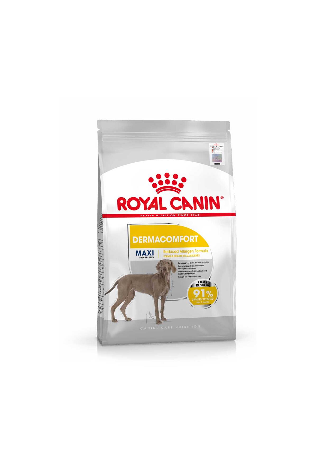 غذای خشک سگ رویال کنین Royal Canin Maxi Dermacomfort با طعم مرغ، ۱۲ کیلوگرم