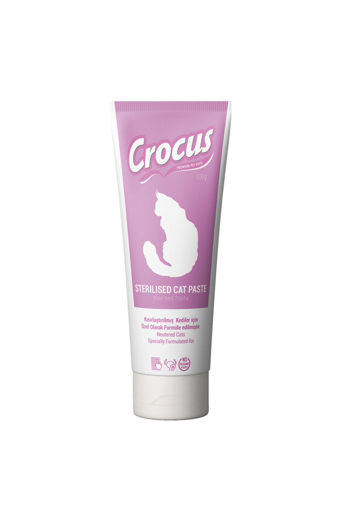 خمیر مالت گربه‌های عقیم‌شده کروکوس Crocus، ۲ عددی، هر عدد ۱۰۰ گرم (00408)