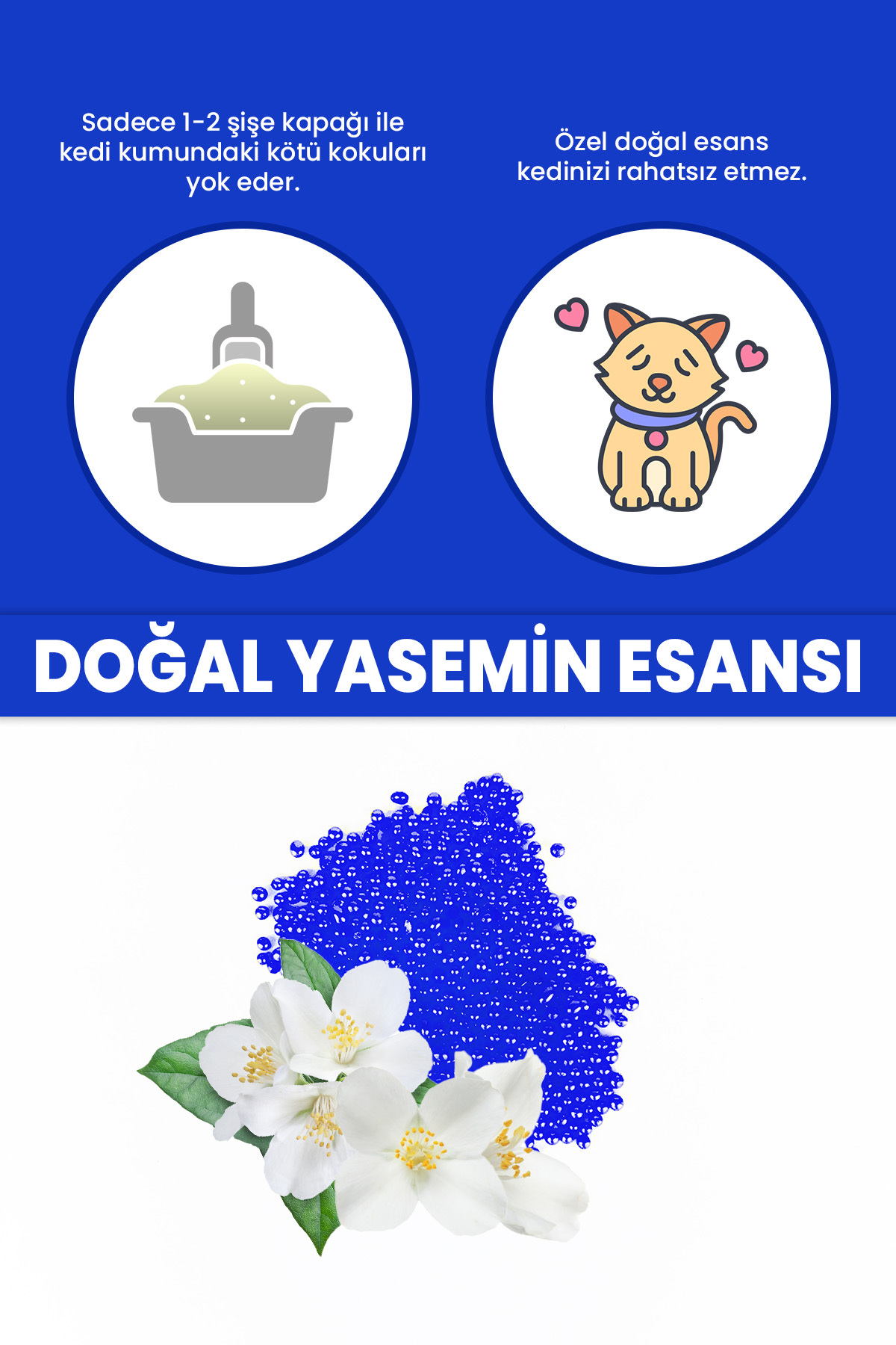 گرانول بوگیر خاک گربه با رایحه یاس، ۲۵۰ میلی‌لیتر، مدل KG06
