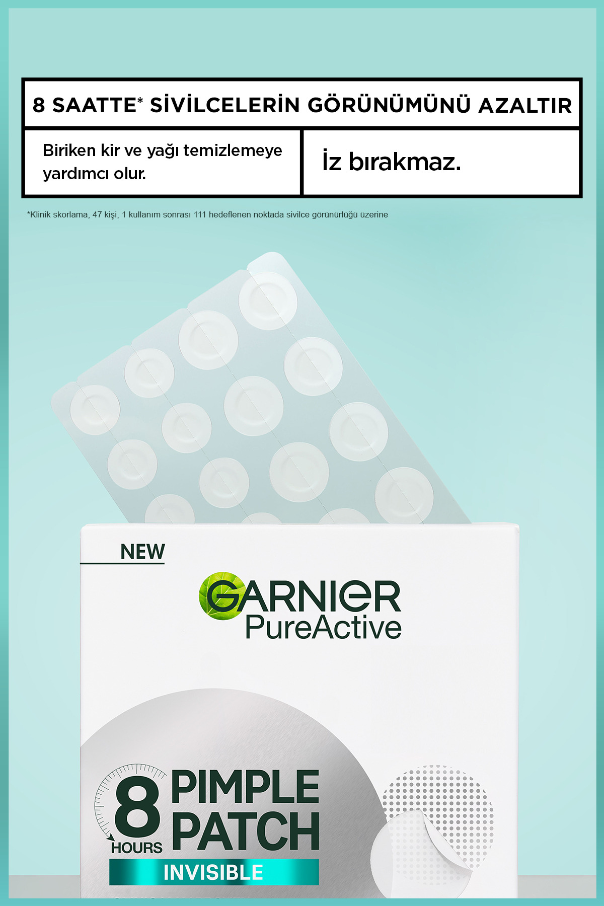 چسب جوش سرسیاه PIMPLE PATCH 22 پین باند هیدروکلوئید ضد آکین Garnier