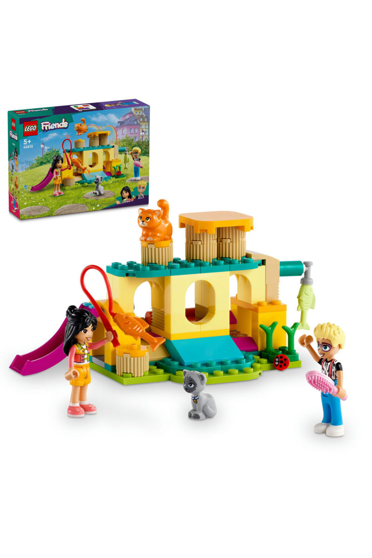 لگو و اسباب بازی های ساخت محور FRIENDS CAT PLAYGROUND ADVENTURE 42612 اورجینال LEGO