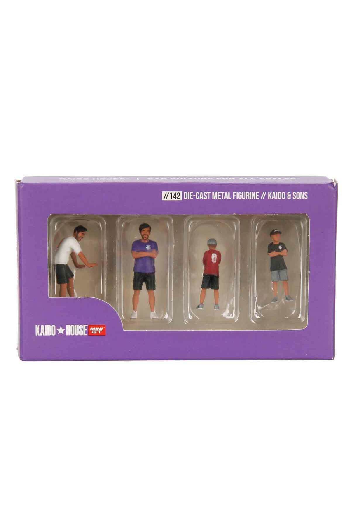 اسباب بازی های فیگور دیگر 1:64 KAIDO HOUSE FIGURINE: & SONS DIECAST SET OF 4 FIGURINE از ترکیه mini gt