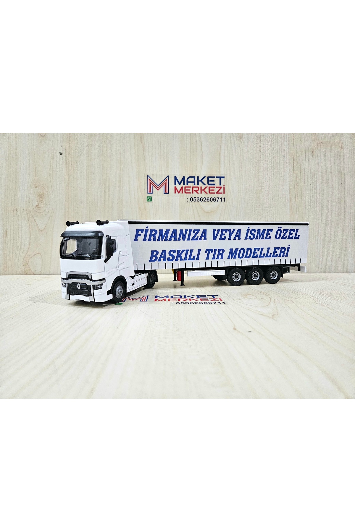 مدل خودرو RENAULT T TRUCK به طول 30 سانتی متر در مقیاس 1 50 سفید نام شرکت را می توان نوشت اورجینال Maket