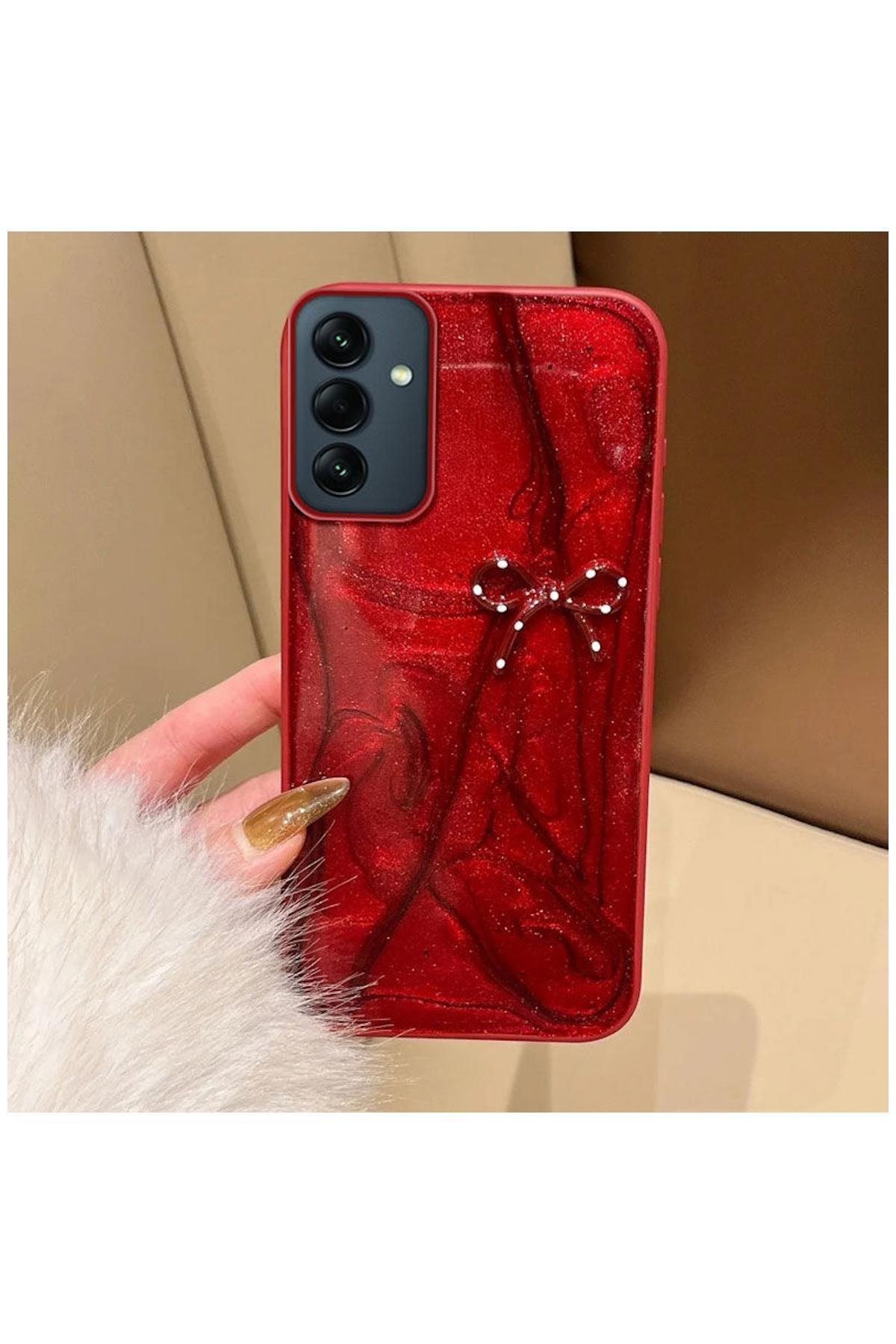 کاور و قاب سیلیکونی FIONKA SAMSUNG GALAXY A14 COMPATIBLE CASE RED اورجینال Zebana