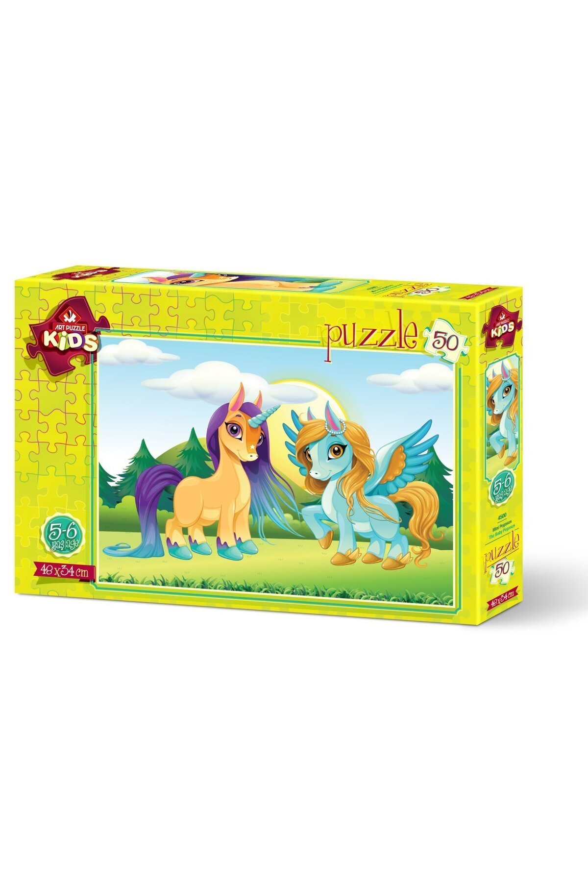 پازل ها و یاپبوزهای کودک دخترانه پسرانه بچگانه ART CHILD PUZZLE MINI PEGASUS 50 قطعه اورجینال ارت Art Puzzle