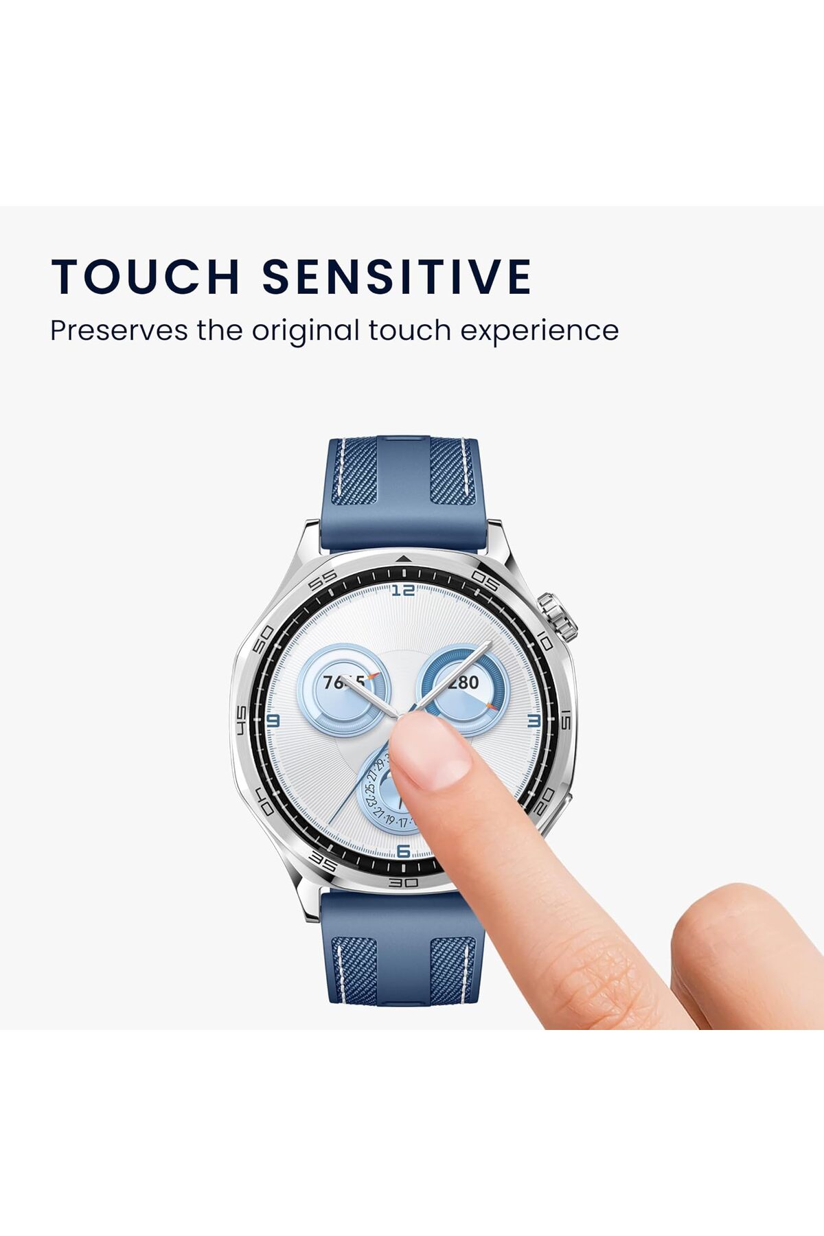 محافظ صفحه ساعت هوشمند HUAWEI GT5 46MM سازگار با پوشش کامل منحنی قاب سیاه مچی حیوان خانگی فیبکس Fibaks