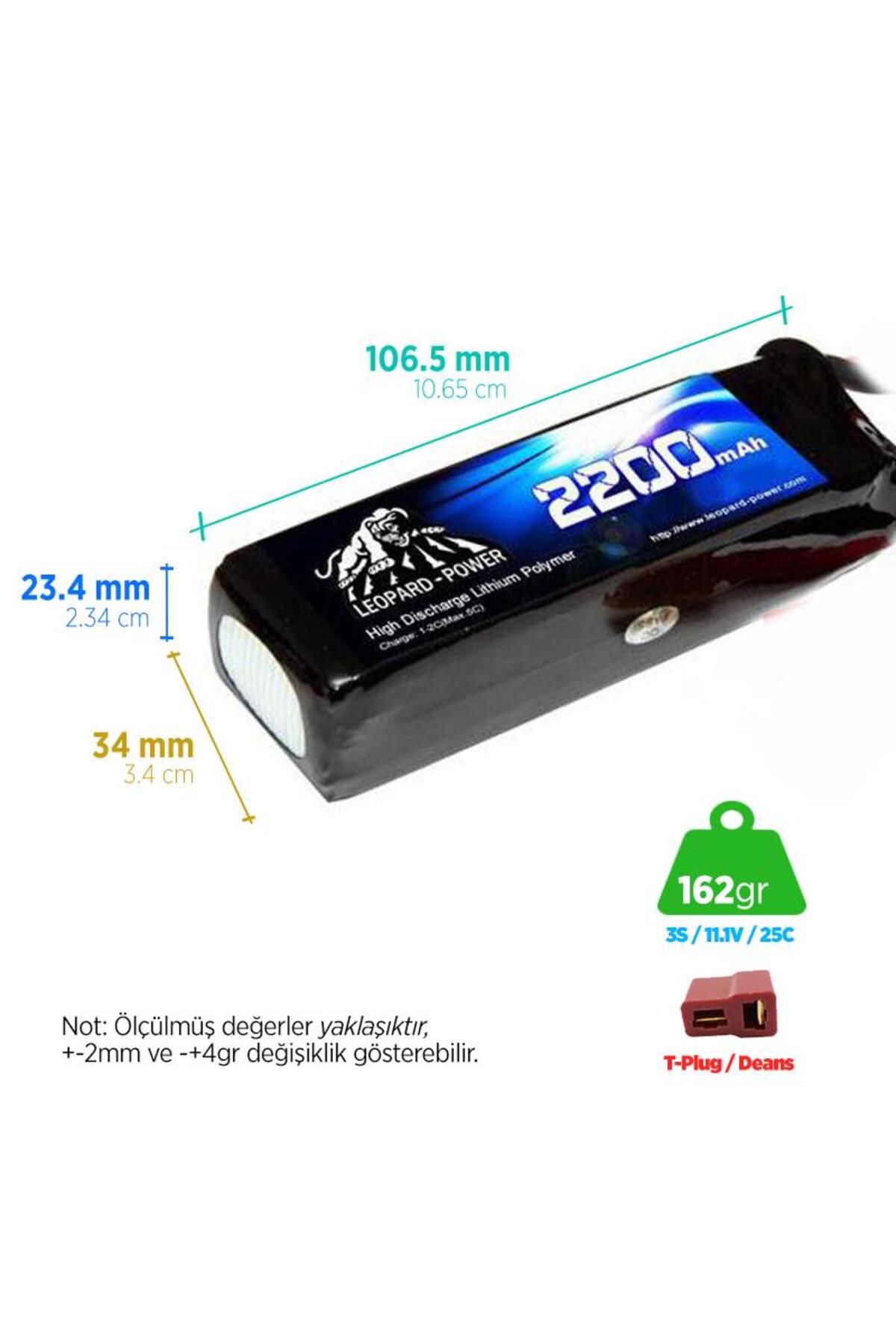مدل خودرو 2200 ماه 11.1 ولت 3S 25C لیتیوم پلیمر لیپو باتری T PLUG اورجینال Genel Markalar