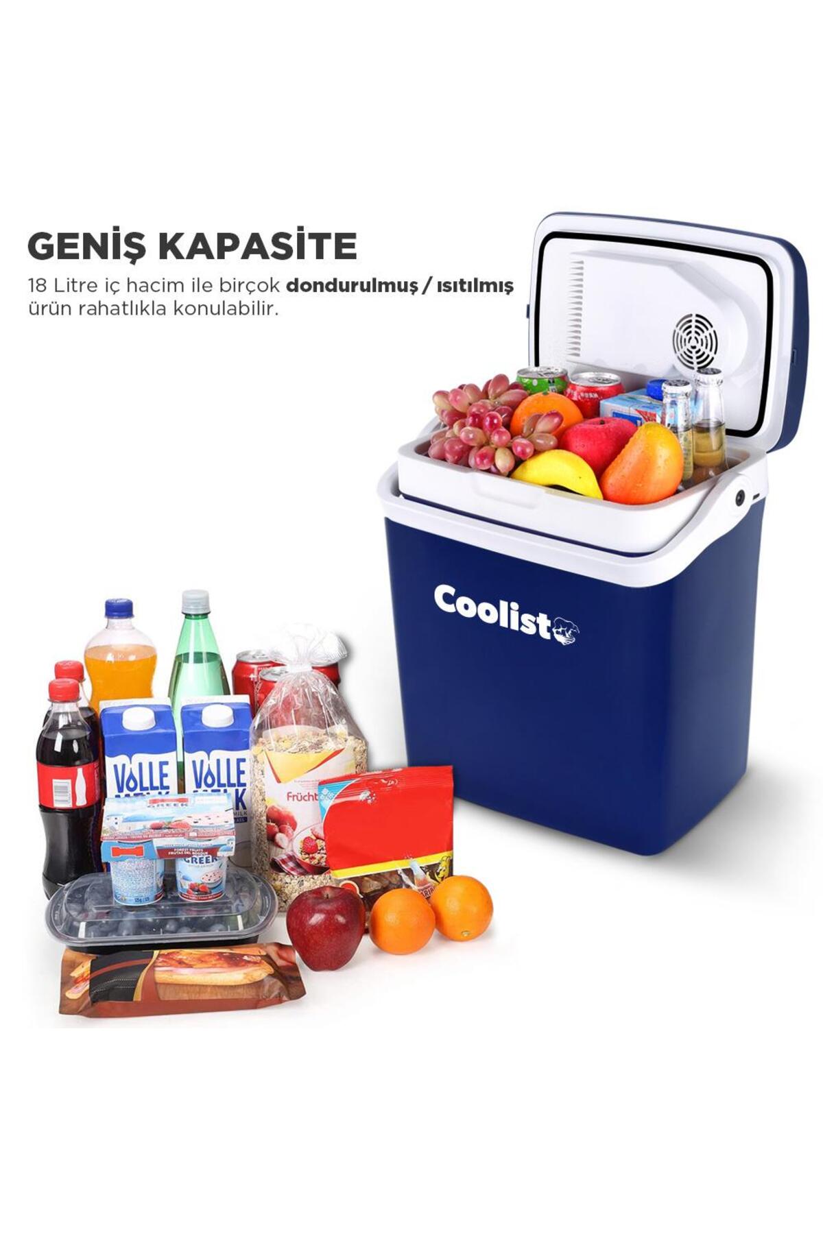 یخچال خودرو و فریزر اتومبیل گرم سرد 18 لیتری CLT18 12VOLT 220VOLT AC DC Genel Markalar