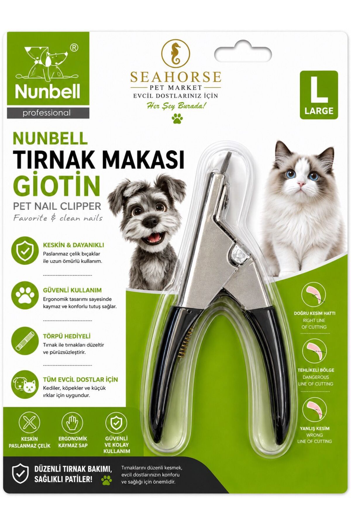 ناخن‌گیر گیوتینی سگ نانبل Nunbell مدل 550-5011