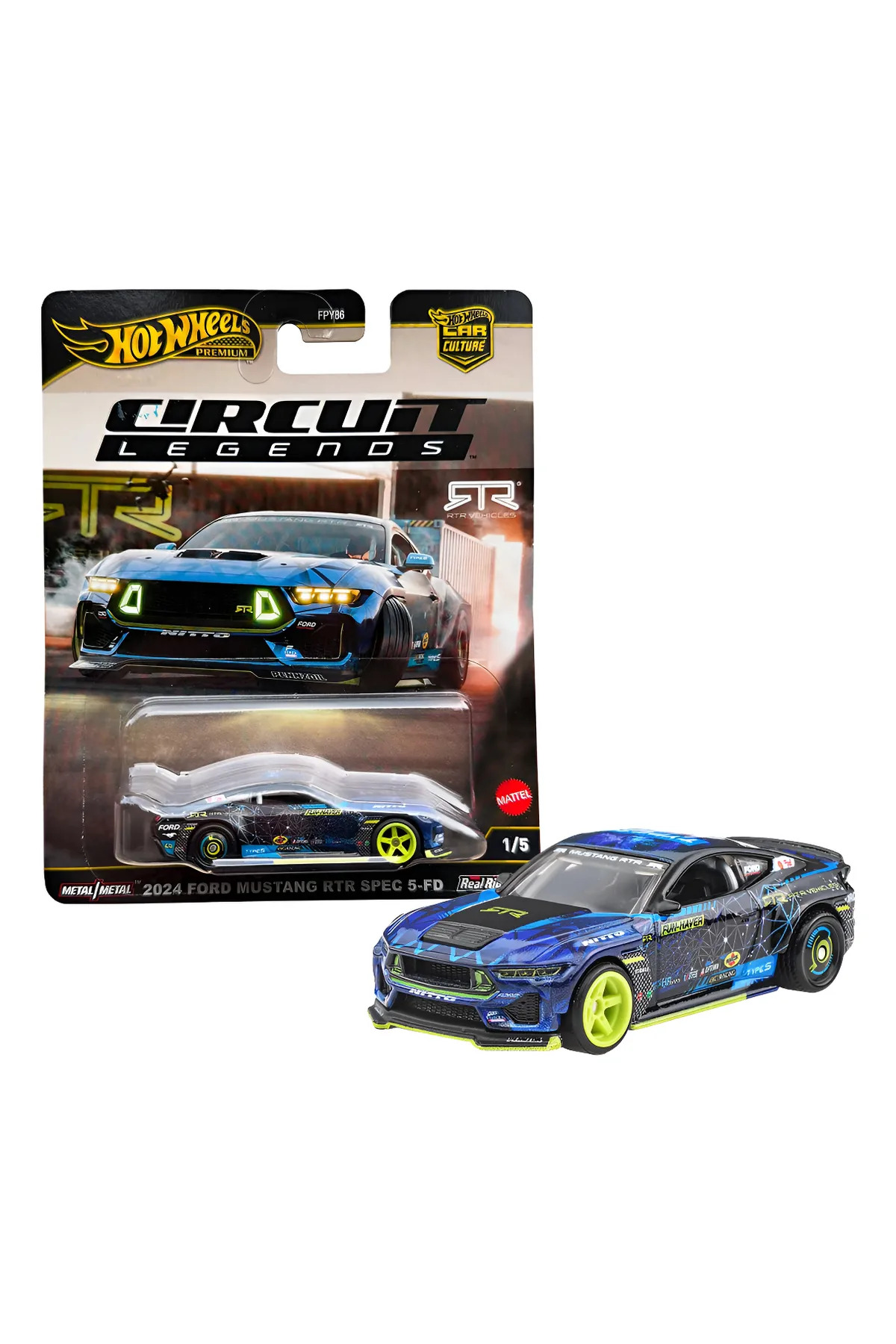 ماشین اسباب بازی HOT WHEELS CIRCUIT LEGENDS 2024 FORD MUSTANG RTR SPEC 5 FD از ترکیه HOT WHEELS