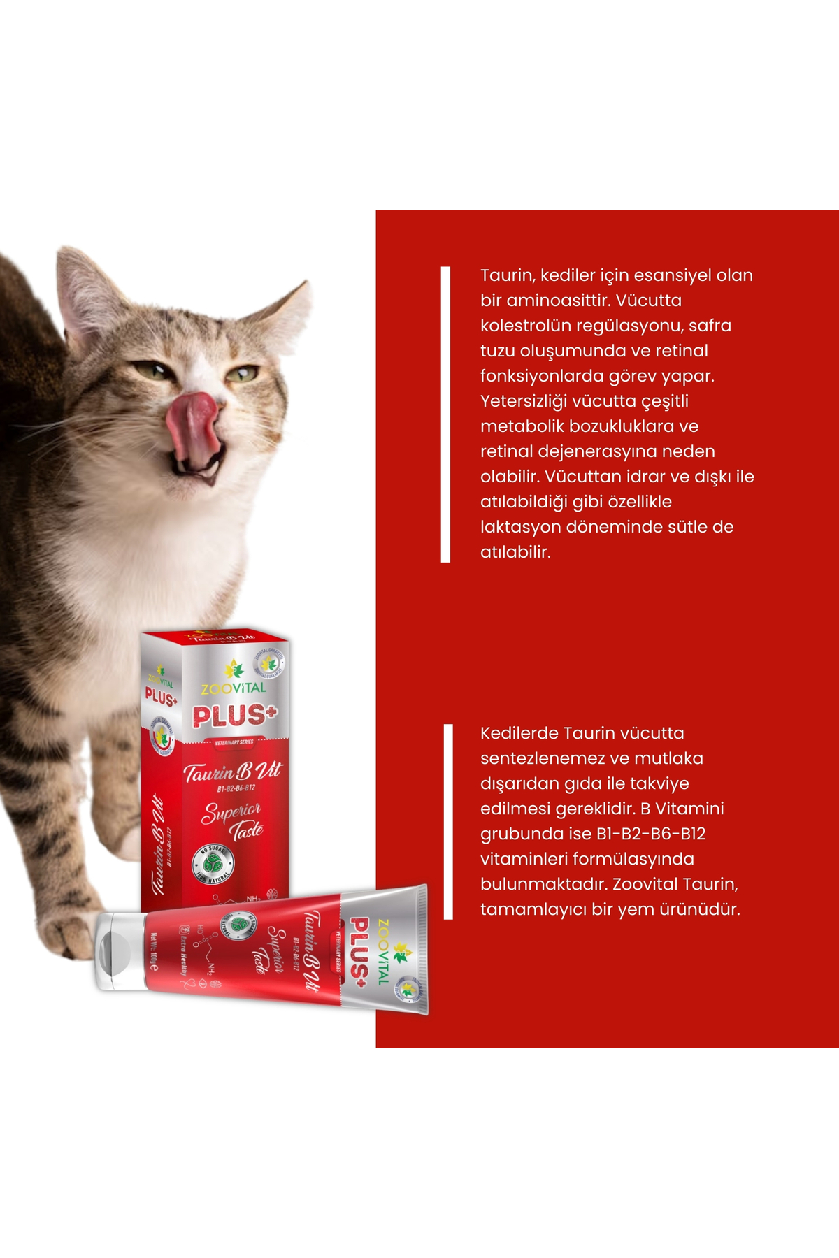 خمیر مالت گربه زوویتال Zoovital حاوی تائورین و کمپلکس ویتامین B، ۱۰۰ گرم