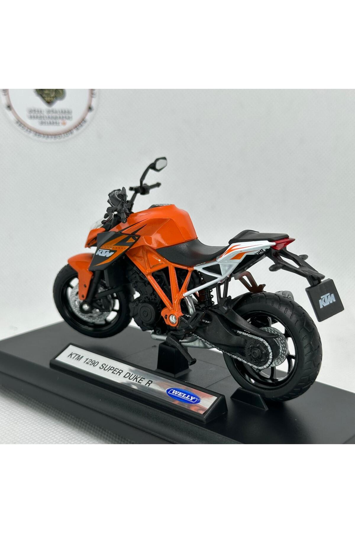 مدل خودرو KTM 1290 SUPER DUKE 1:18 SCALE DIECAST MOTORCYCLE MODEL – دارای مجوز اسباب بازی و مجسمه فلزی اورجینال MotoGarage