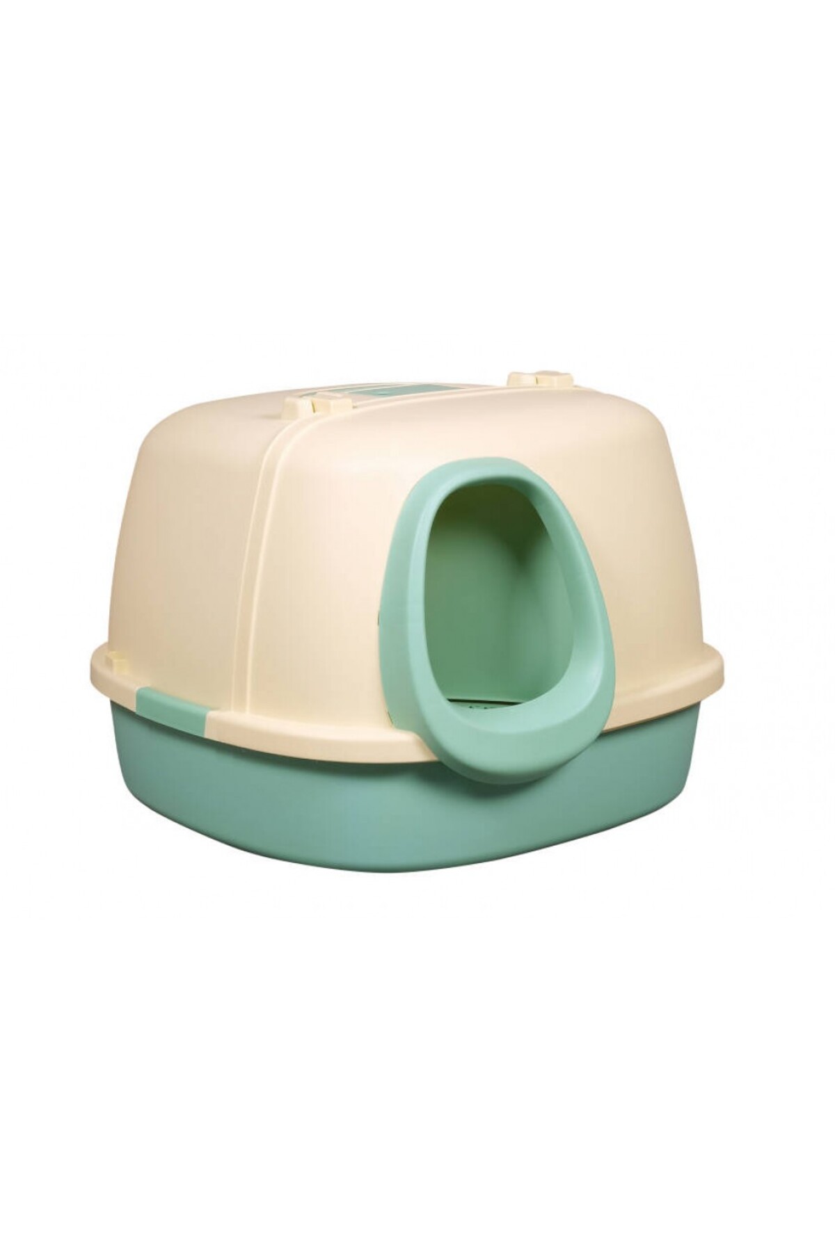 توالت سرپوشیده گربه پتس هوم PETS HOME مدل MSP-105، بزرگ، سبز