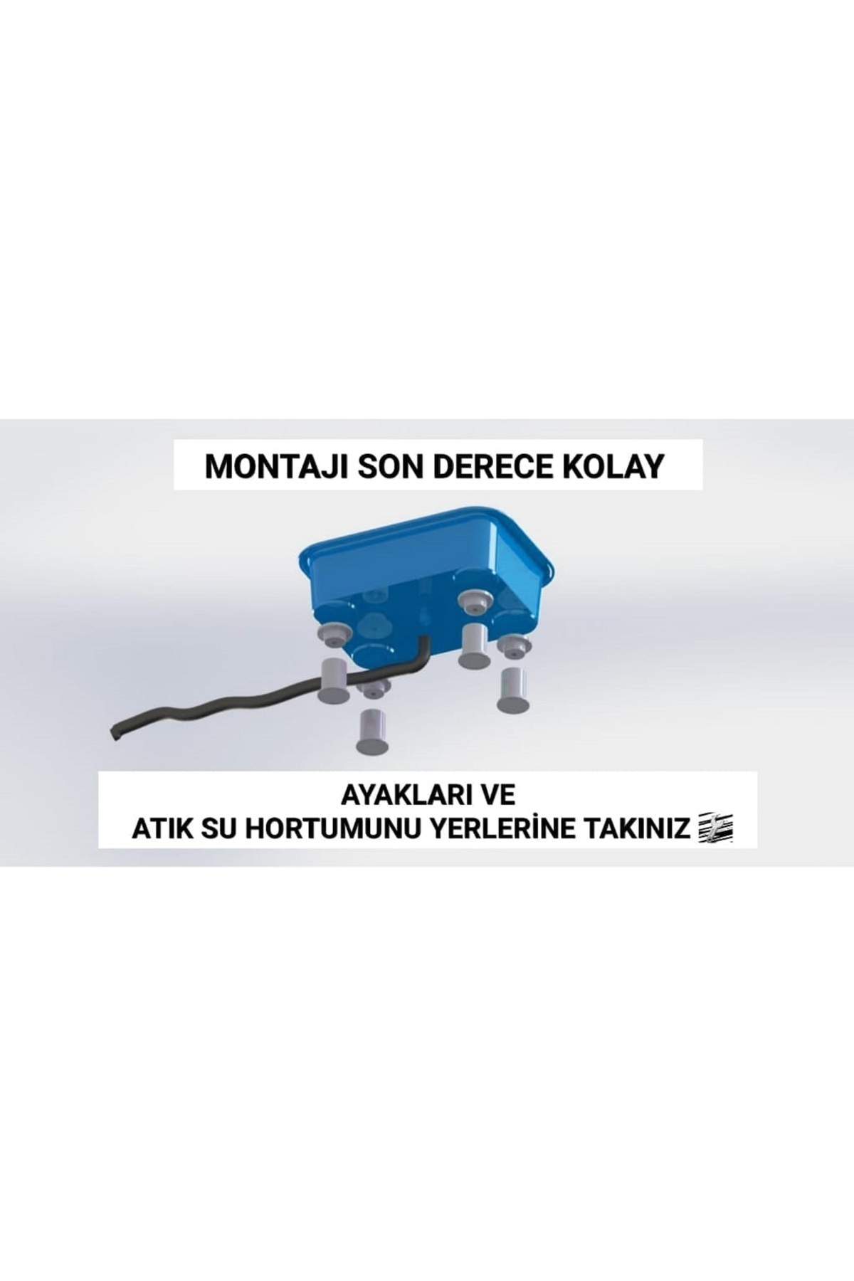 توالت گربه قابل شست‌وشو ای‌کت AYCAT، مدل MD SET (AYC2026-1) آبی