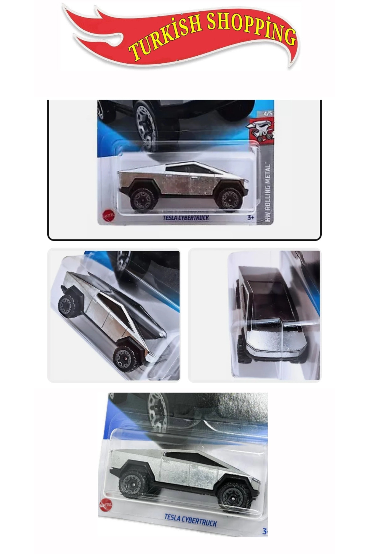 ماشین اسباب بازی تسلا سایبرک هات ویلز اورجینال HOT WHEELS