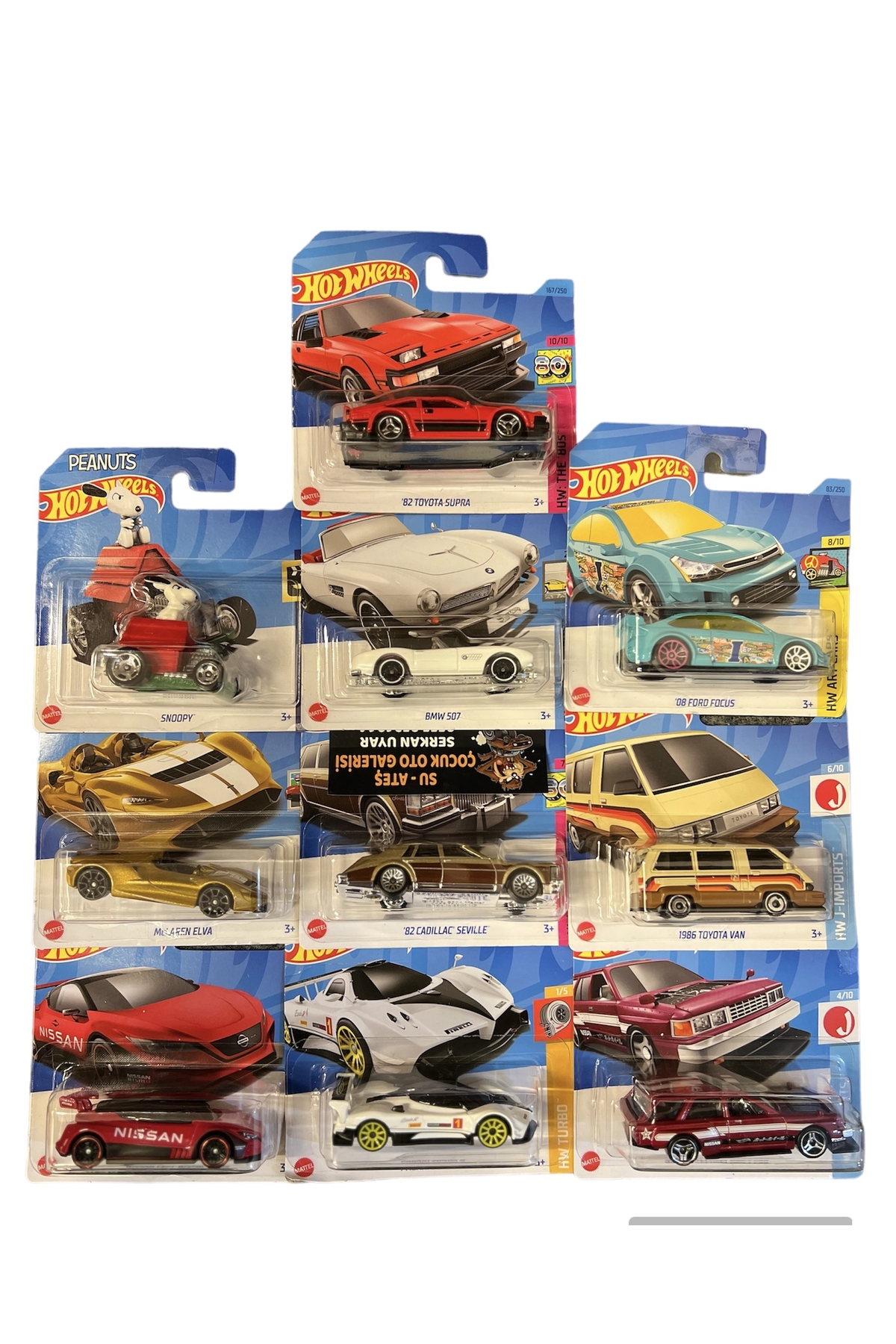 ماشین اسباب بازی 10 قطعه مدل های مخلوط منظم هات ویلز اورجینال HOT WHEELS